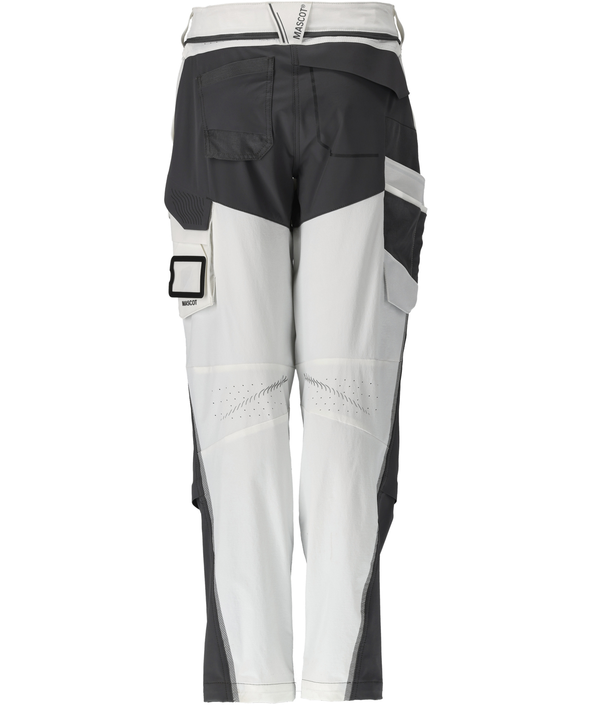 Mascot Customized diamond fit women's work trousers full stretch, White/Stone Grey, large image number 2