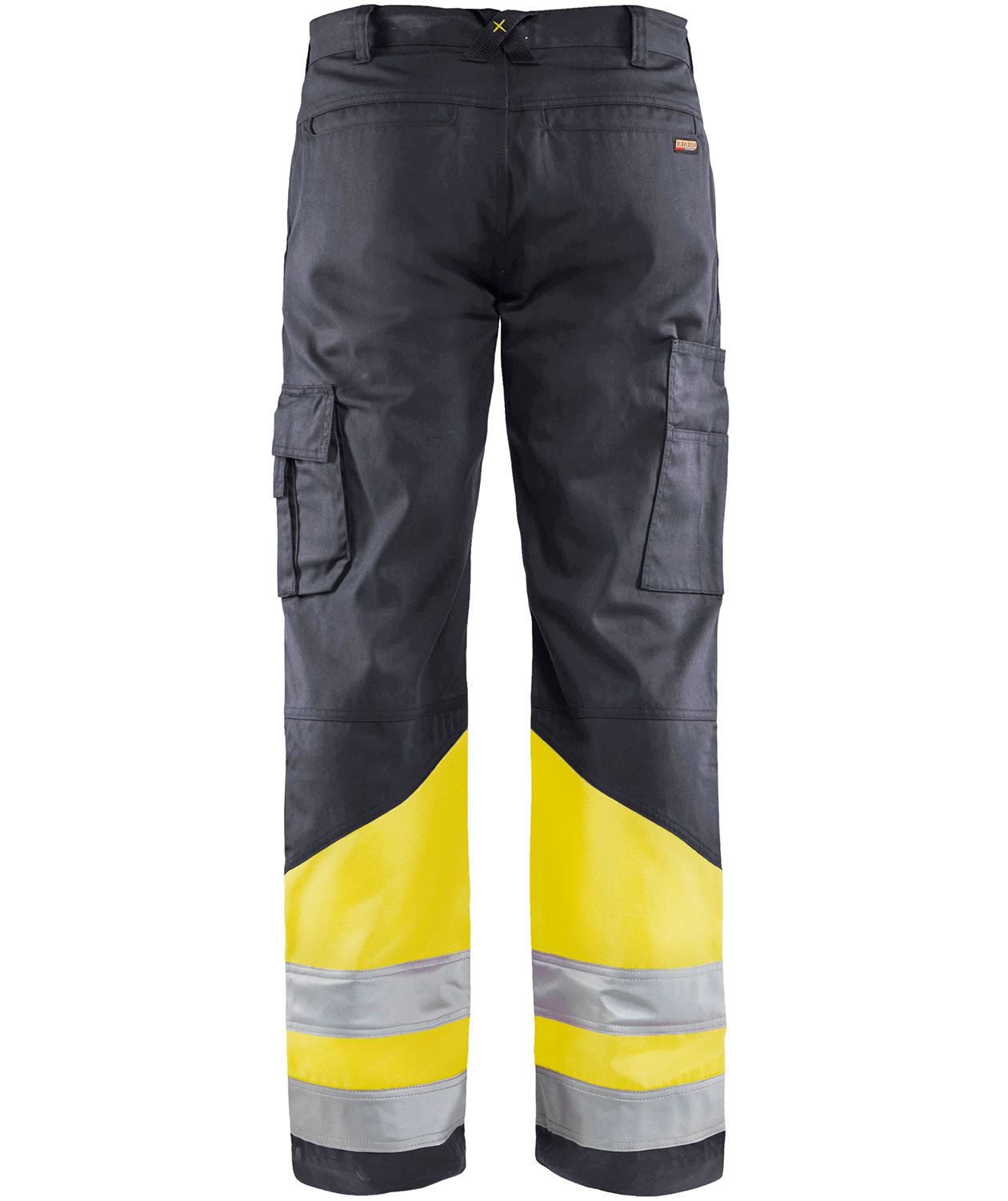 Bl&aring;kl&auml;der arbejdsbukser, Gr&aring;/Hi-Vis Gul, large image number 1