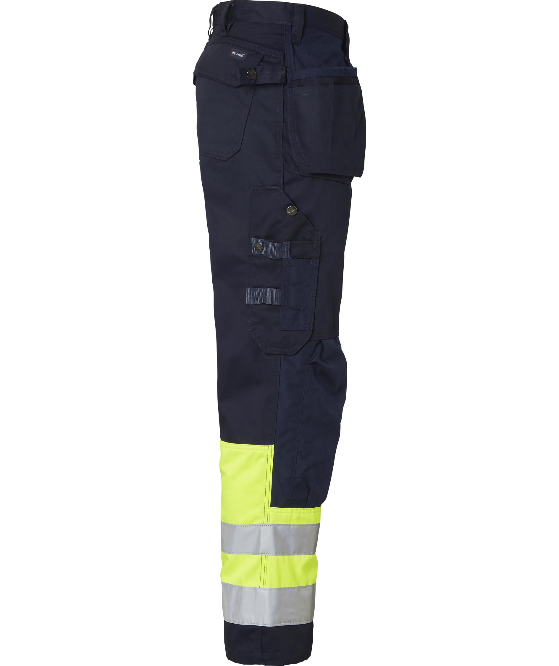 Top Swede h&aring;ndv&aelig;rkerbukser 2171, Navy/Hi-Vis gul, large image number 2