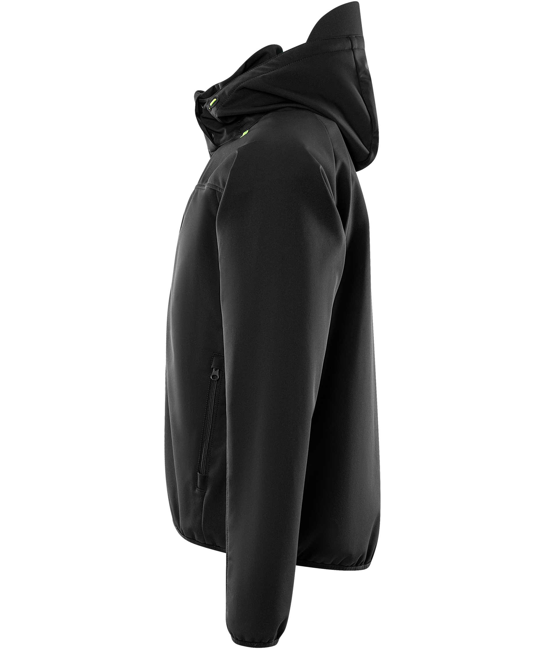 Fristads softshelljacka 4655 GBF, Svart/Neon Gul, large image number 5