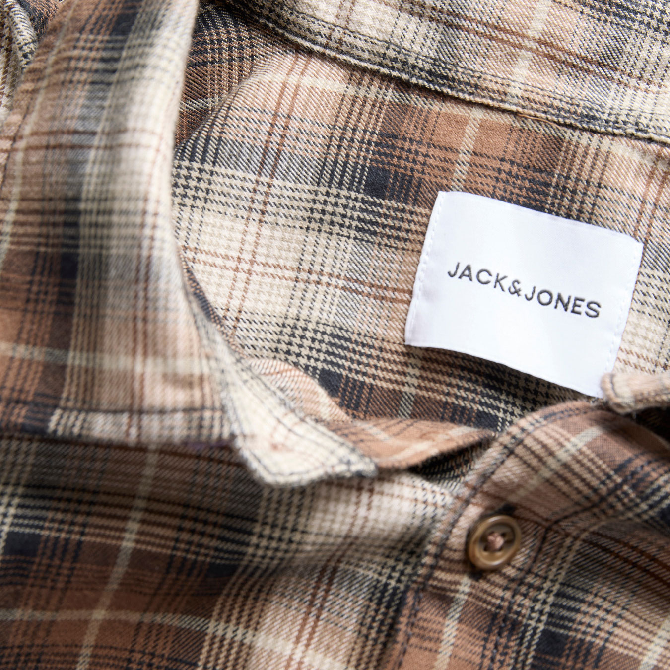 Jack & Jones JJJAMES flannel shirt, Cocoa, large image number 2
