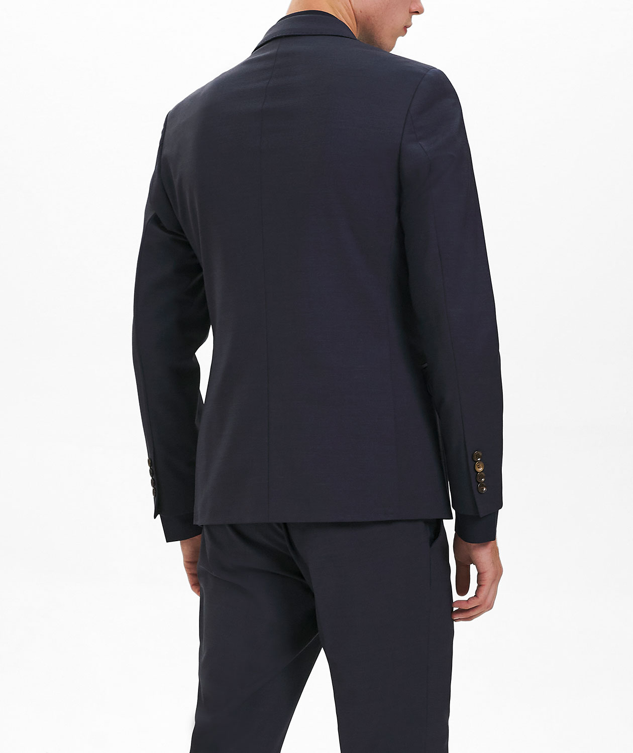 Sunwill Weft Stretch Modern Fit Wollblazer, Navy, large image number 4