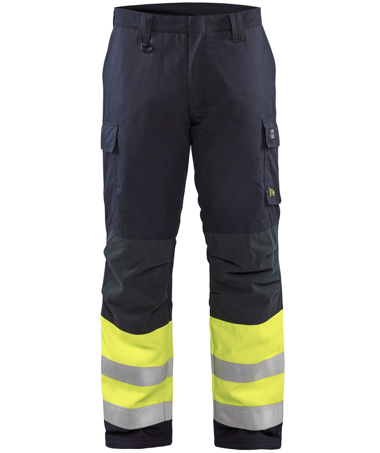 Bl&aring;kl&auml;der Multinorm winter trousers, Marine/Hi-Vis yellow, large image number 0