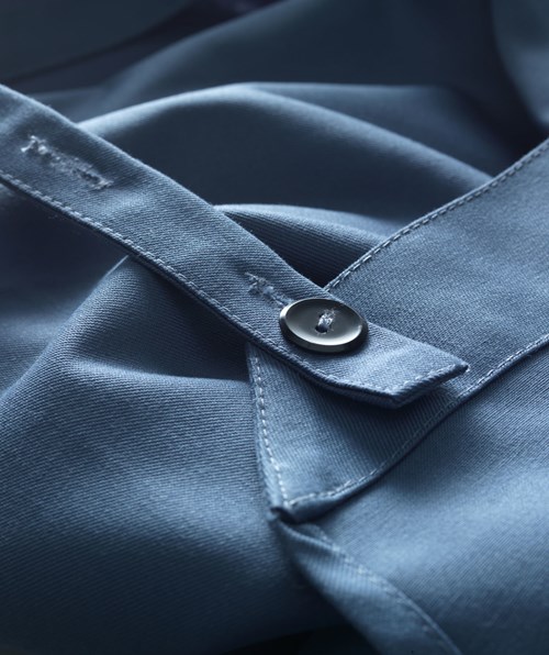 Kentaur wide bib apron, Greyblue, Greyblue, large image number 2