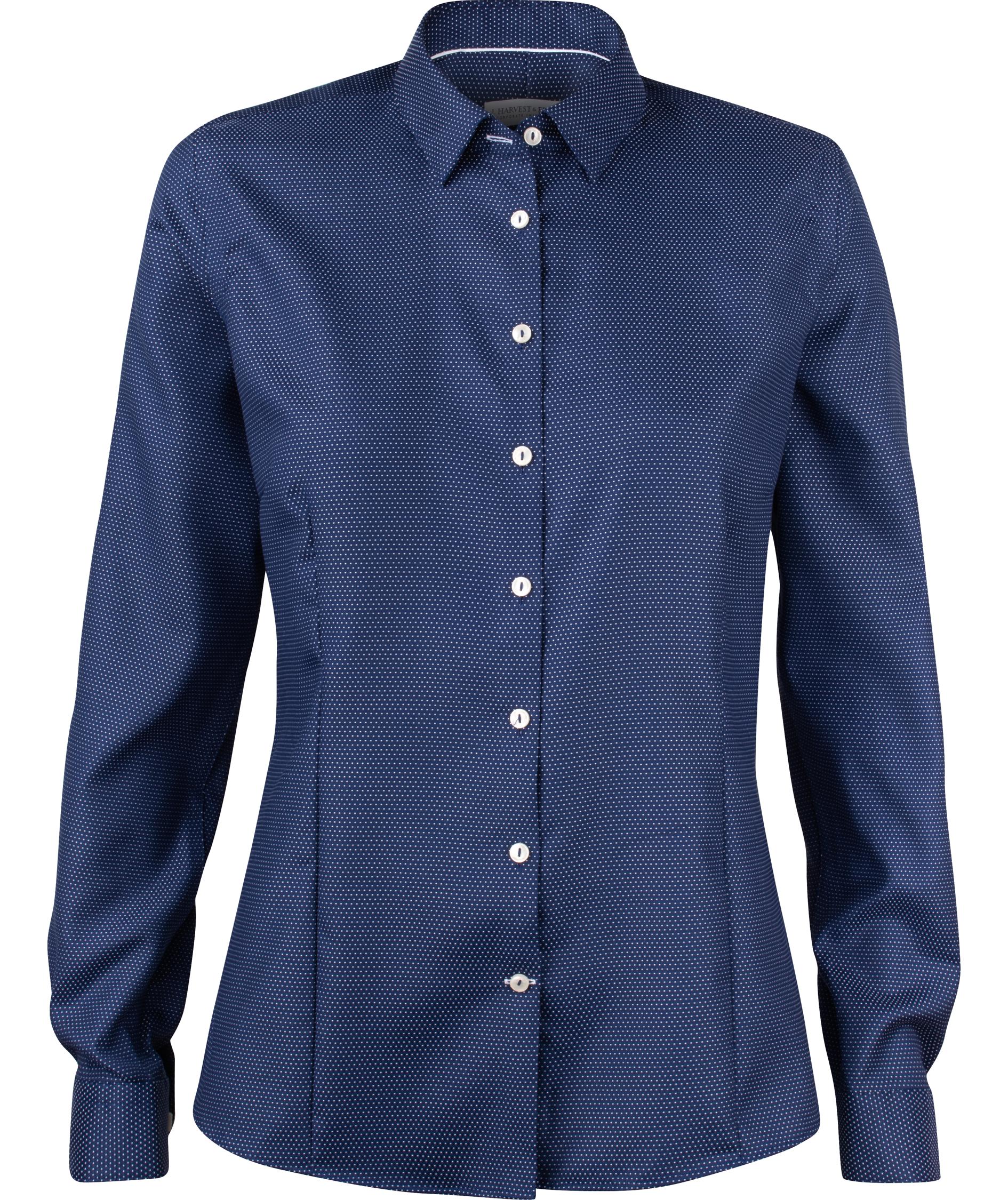 J. Harvest & Frost Purple Bow 49 lady fit shirt, Navy/White dot, large image number 0