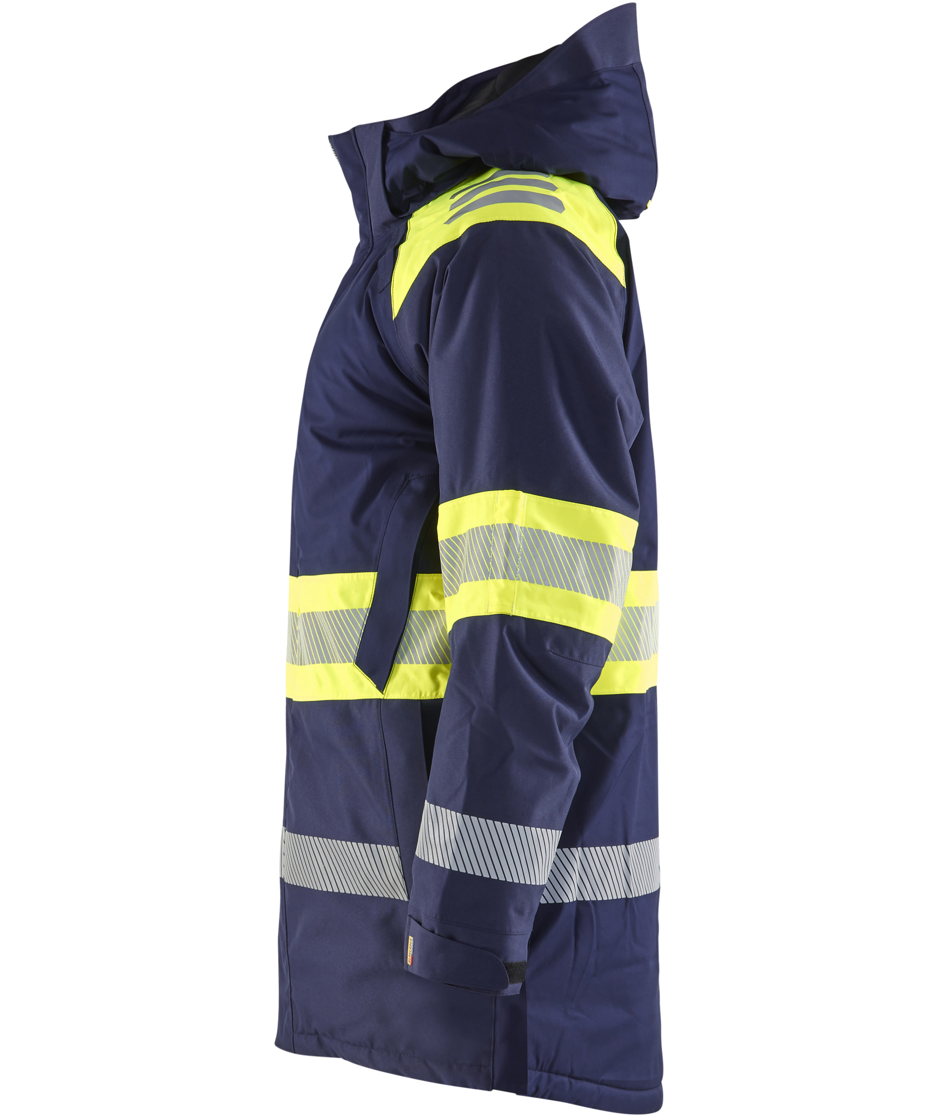 Bl&aring;kl&auml;der winter parka, Marine/Hi-Vis yellow, large image number 4
