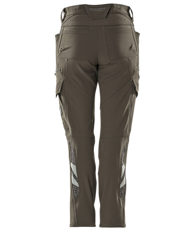 Mascot Accelerate diamond fit dame servicebukser full stretch, M&oslash;rk Antracit, large image number 1