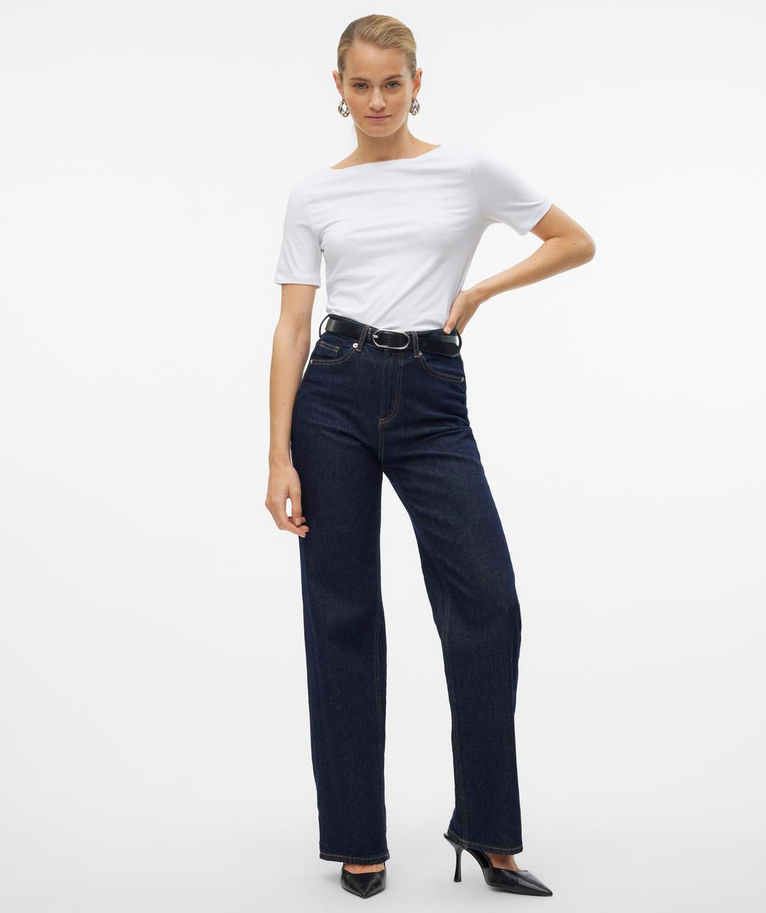 Vero Moda VMPANDA MODAL women's T-shirt, Bright White, large image number 5