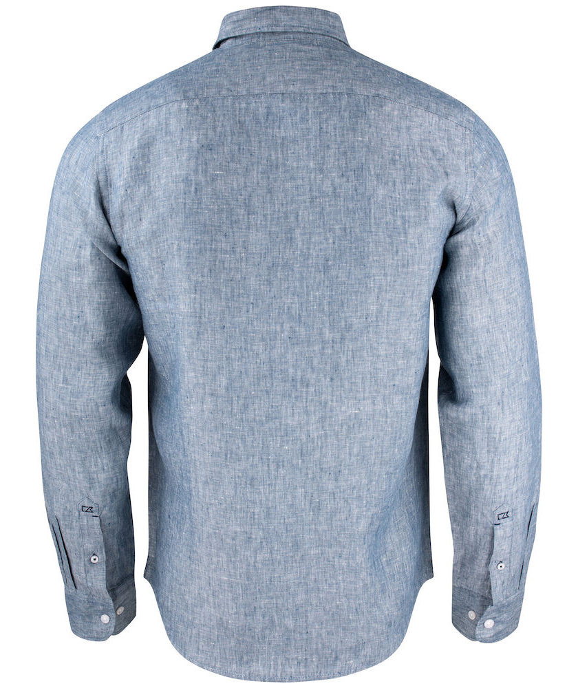 Cutter & Buck Summerland Modern fit linskjorte, Denim Melange
