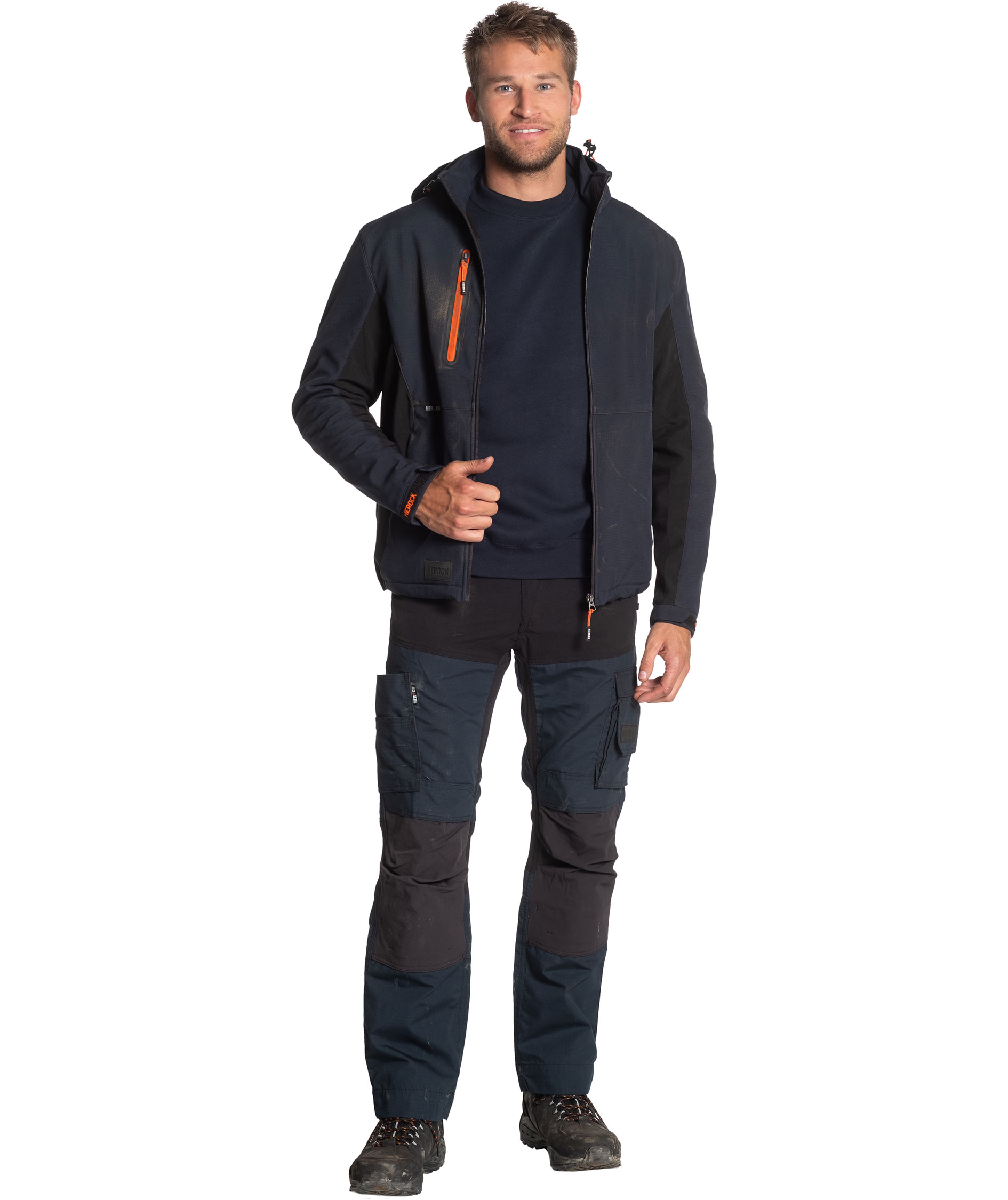 HEROCK Trystan softshelljacka, Navy/black