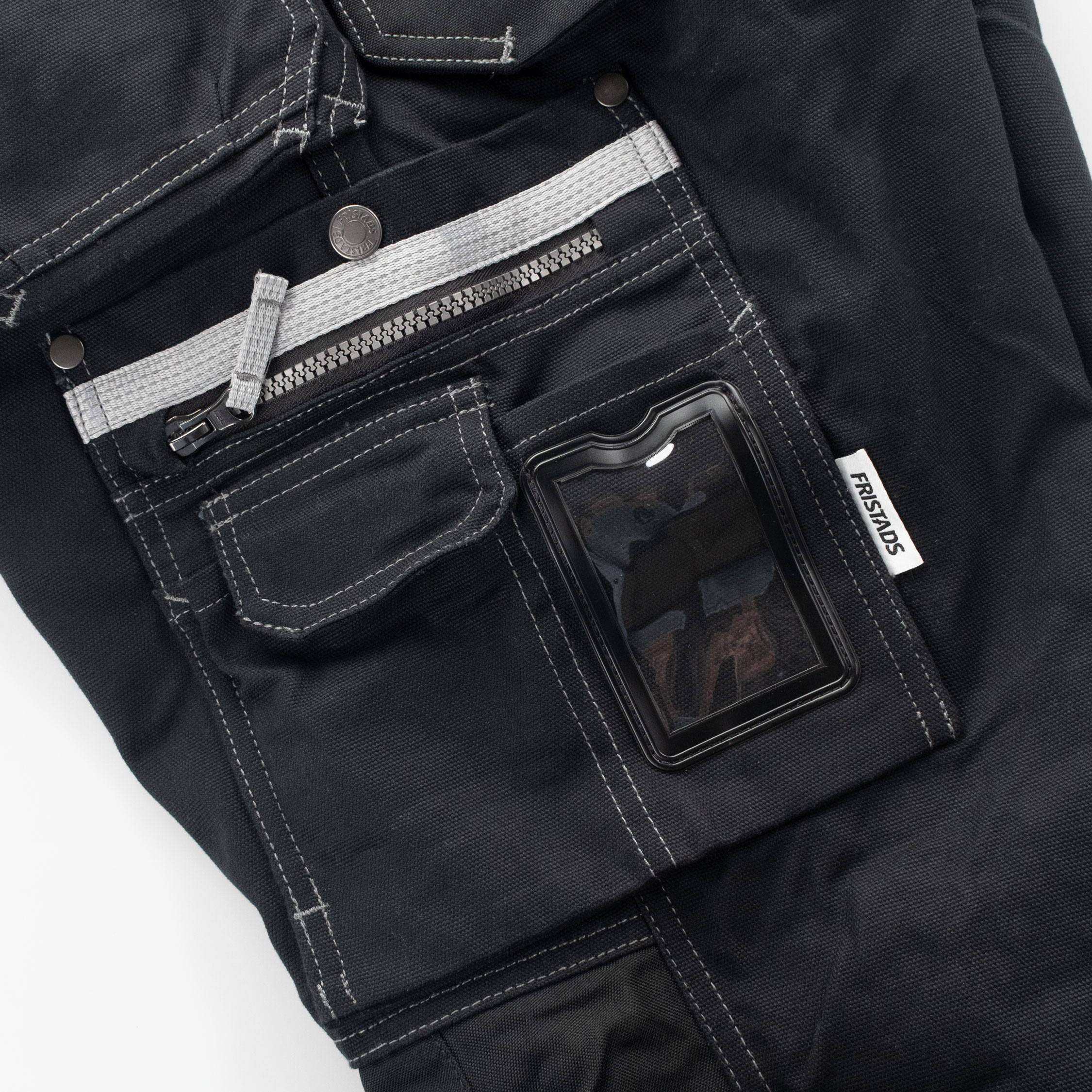 Fristads Gen Y h&aring;ndv&aelig;rkerbukser 2122, Sort, large image number 8