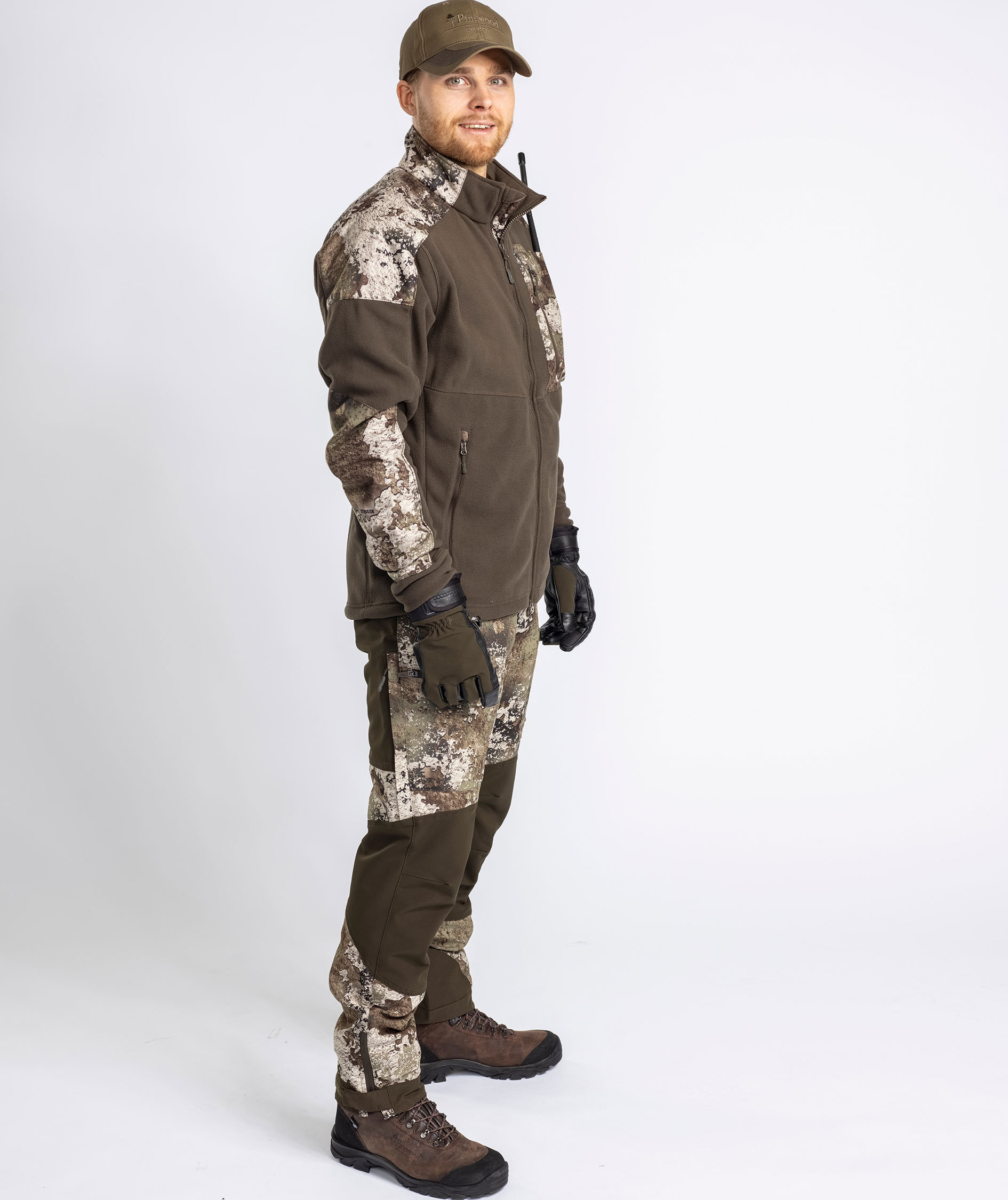 Pinewood Furudal Caribou Hunt Camou bukser, Strata/Moss Green, large image number 3