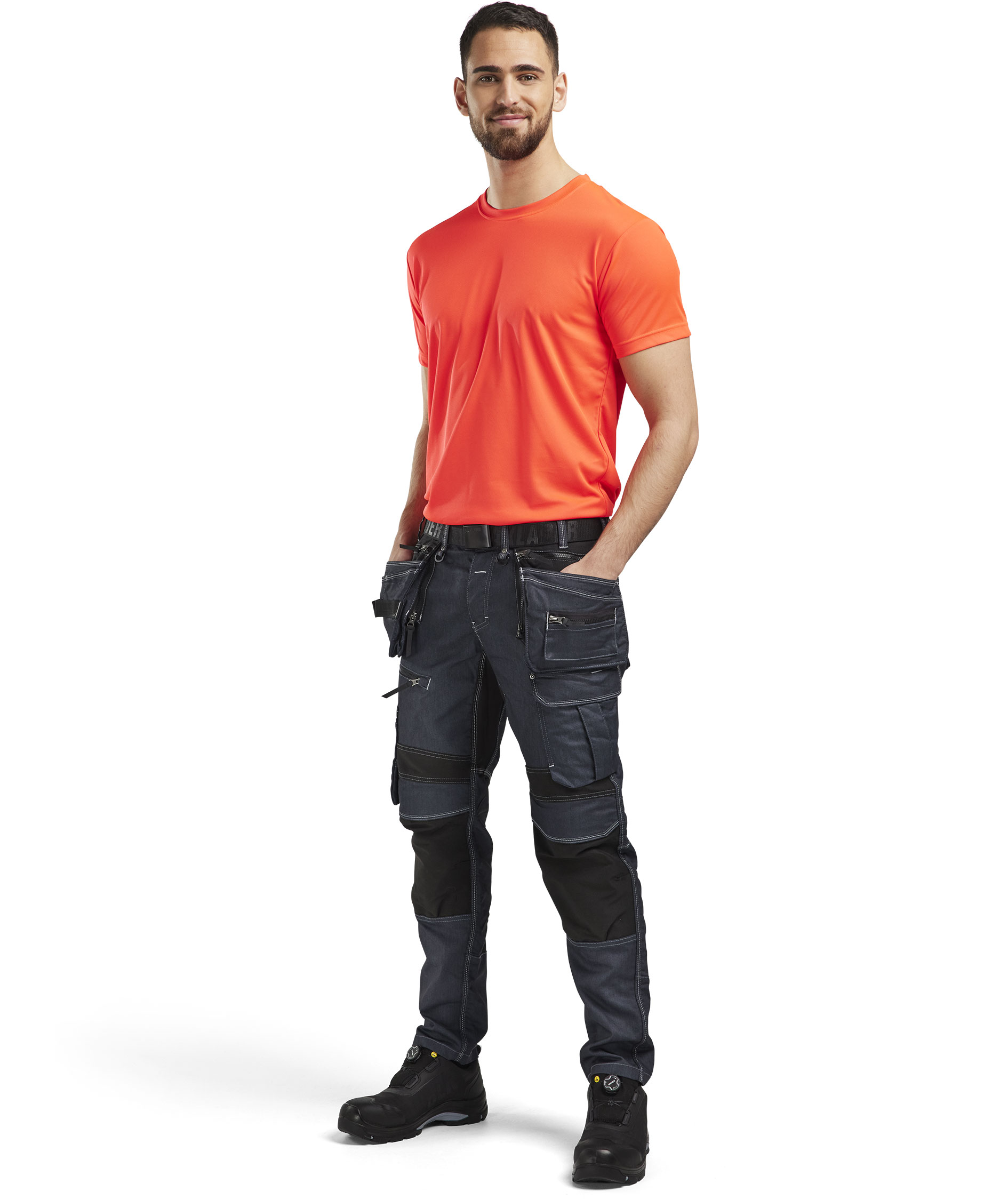 Bl&aring;kl&auml;der Funktionsshirt, Hi-Vis Rot