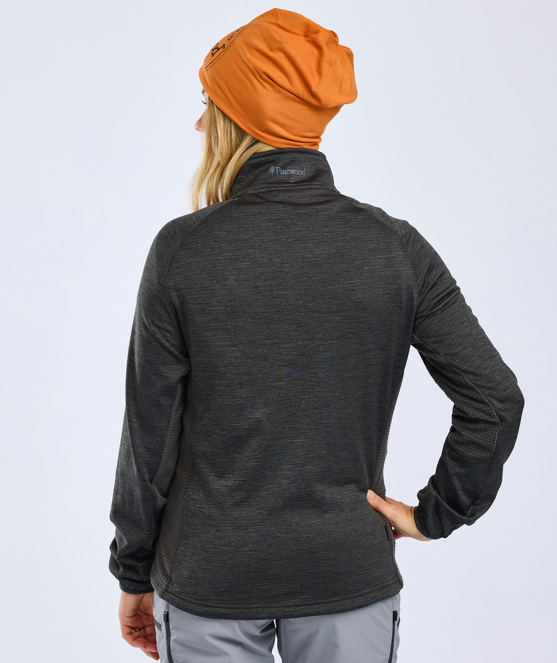 Pinewood&nbsp;Abisko dame fleecejakke, Ash Grey, large image number 3