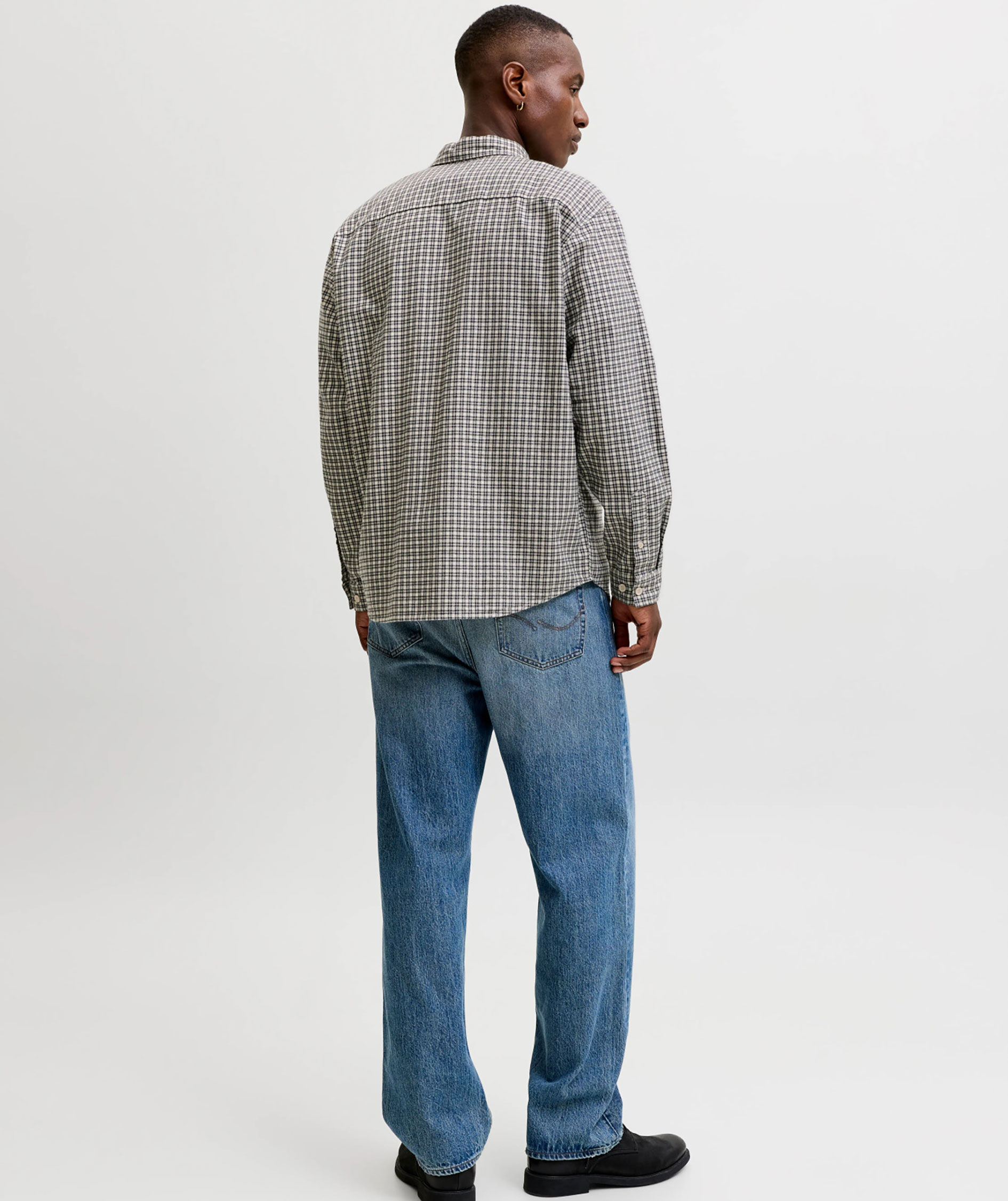 Jack & Jones JJCARTER CHECK Hemd, Cloud Dancer, large image number 3
