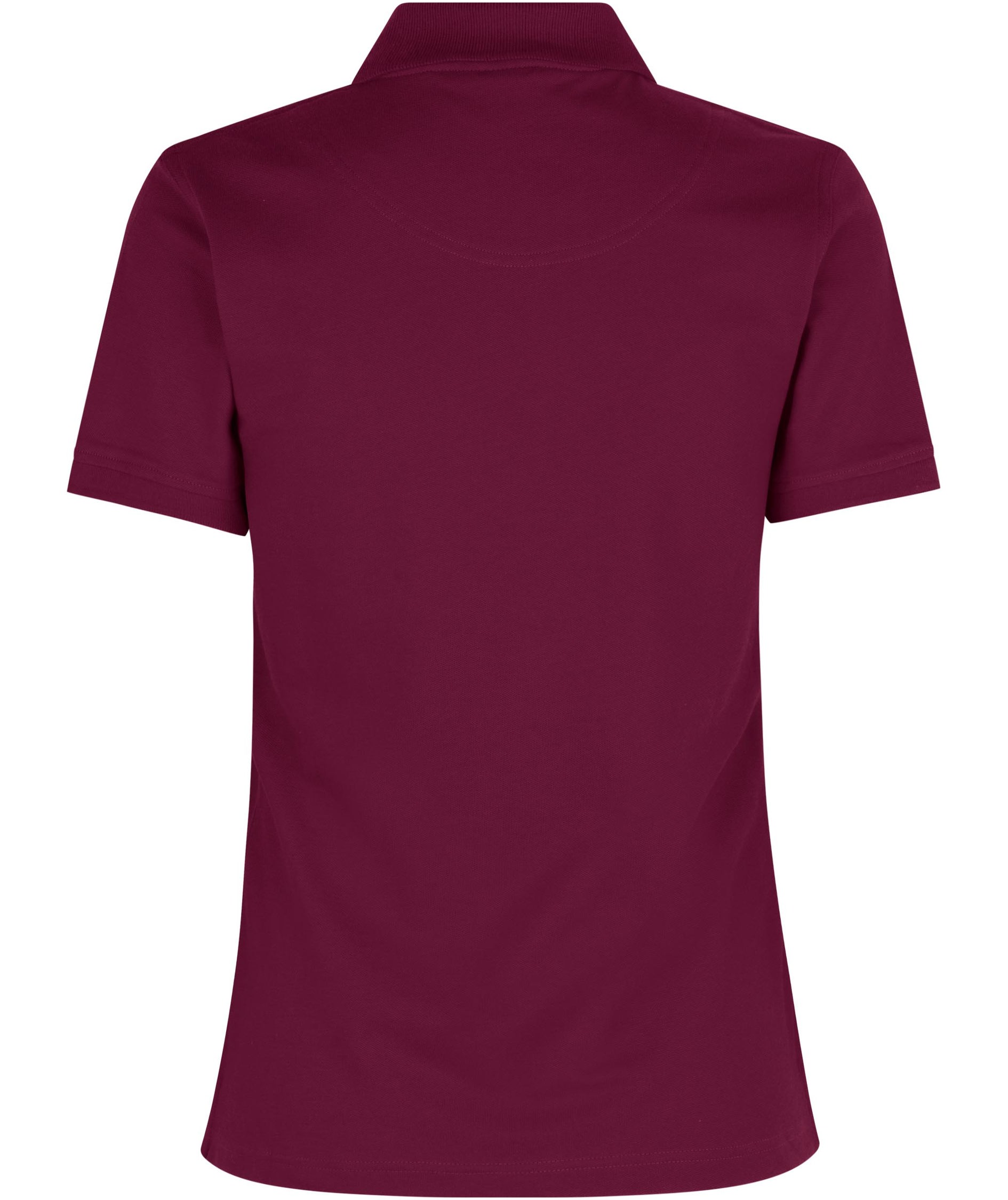 ID women's Pique Polo T-shirt with stretch, Bordeaux, large image number 2