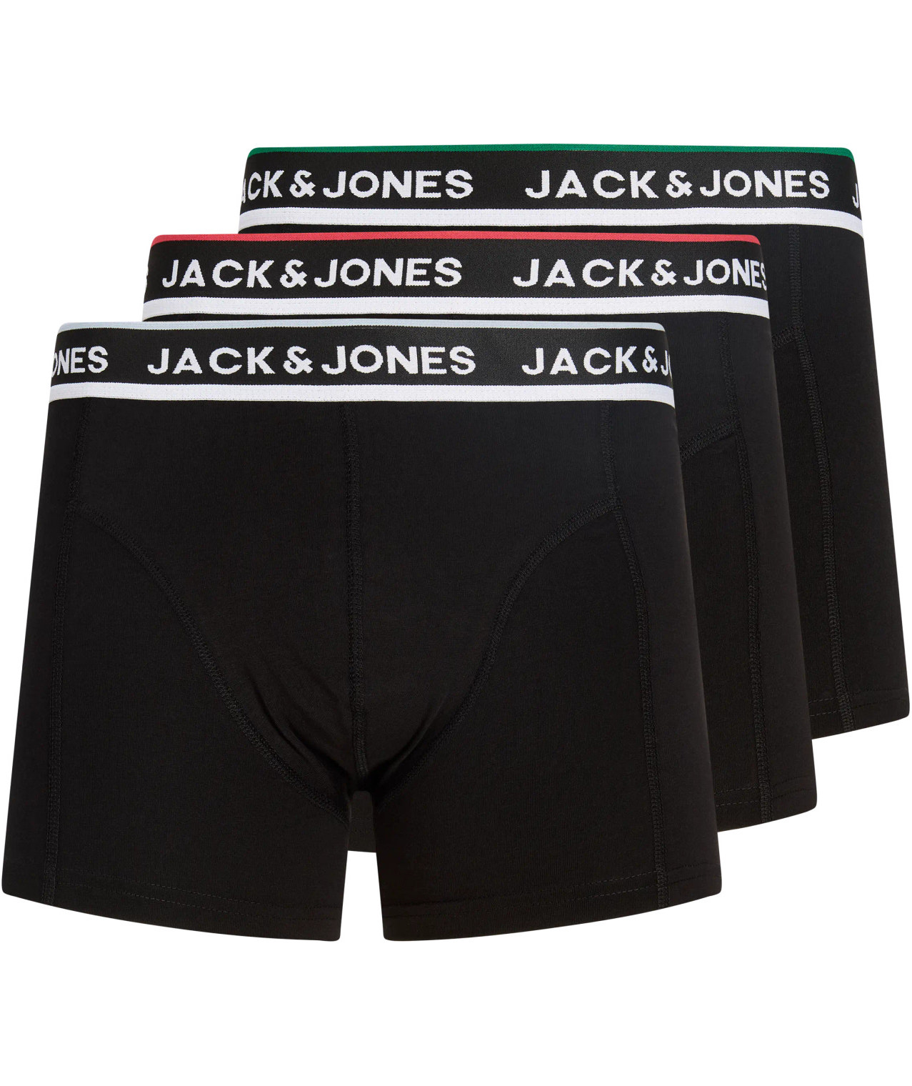 Jack & Jones JACSWAY SOLID 3-pack boksershorts, Black