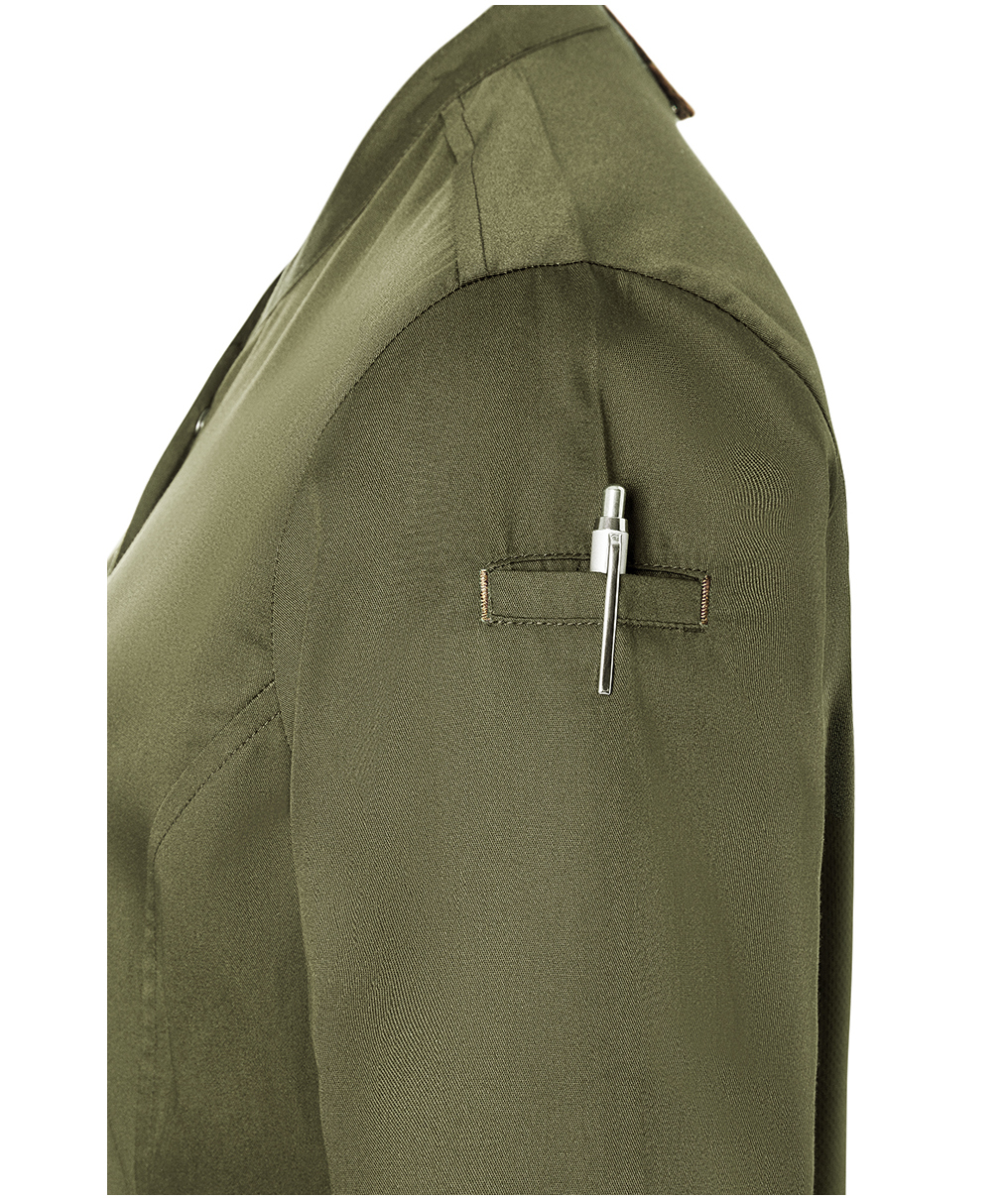 Karlowsky Green-Generation women's chefs jacket, Moss green, large image number 7
