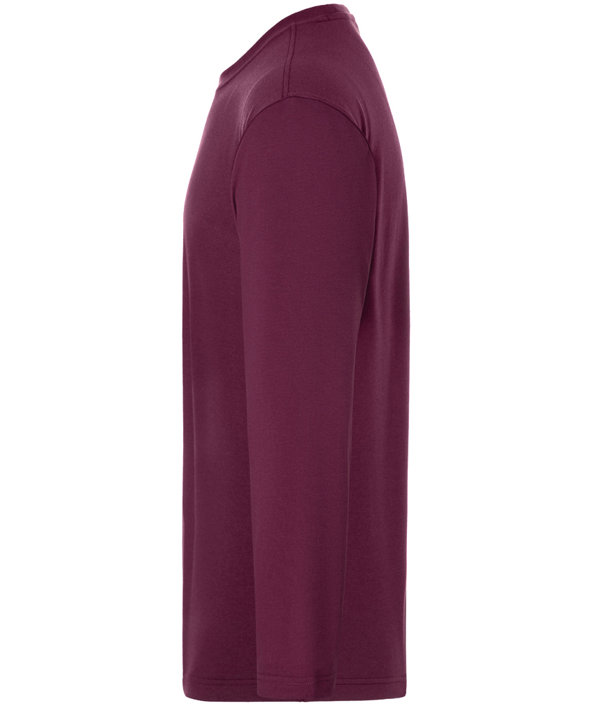 Karlowsky Casual-Flair lang&aelig;rmet t-shirt, Aubergine, large image number 3