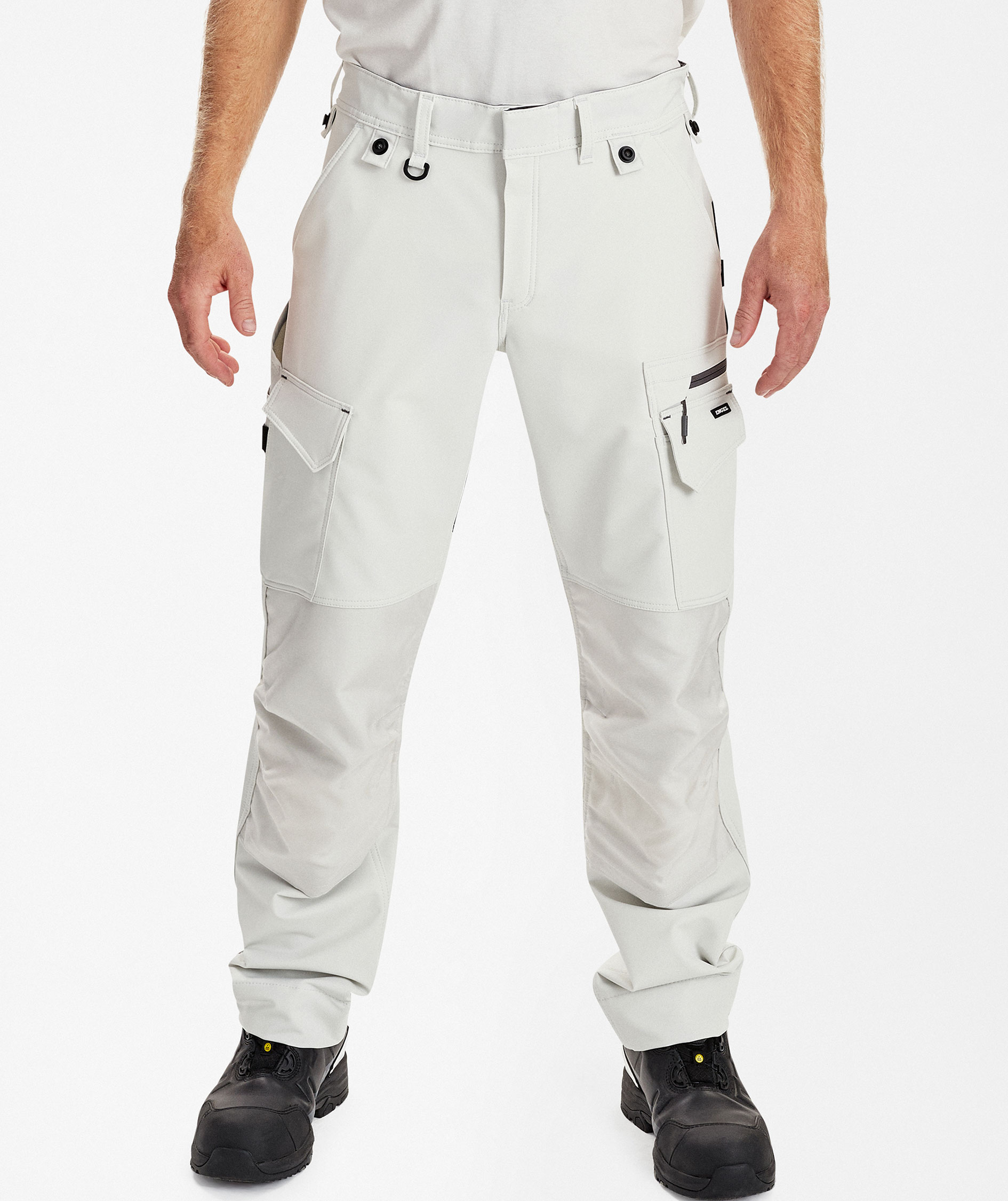 Engel Entire arbetsbyxa full stretch, Bone White/Anthracite Grey, large image number 1