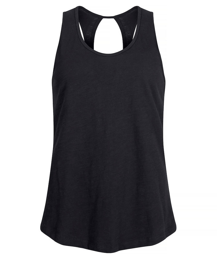 Clique Slub Tanktop dam, Svart