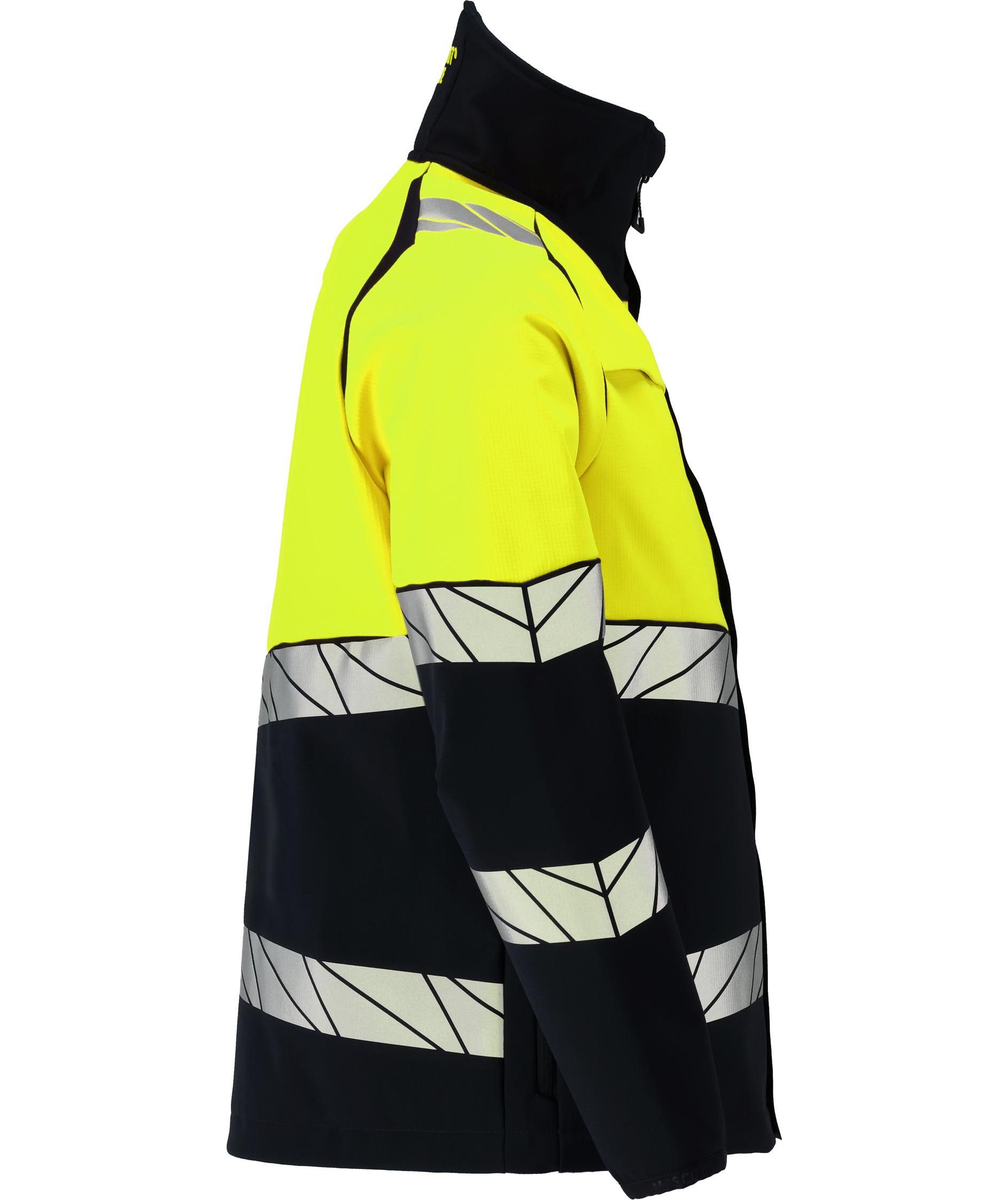Mascot Accelerate Safe softshell jacket, Black/Hi-Vis Yellow, large image number 2
