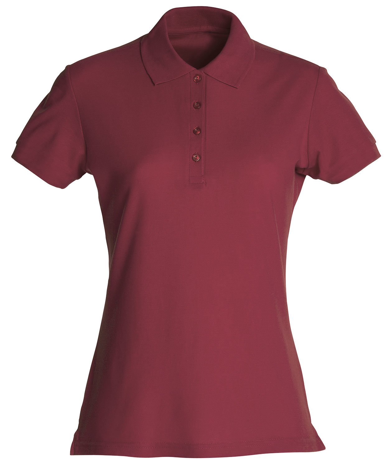 Clique Basic dame polo T-Skjorte, Bordeaux, Bordeaux, swatch