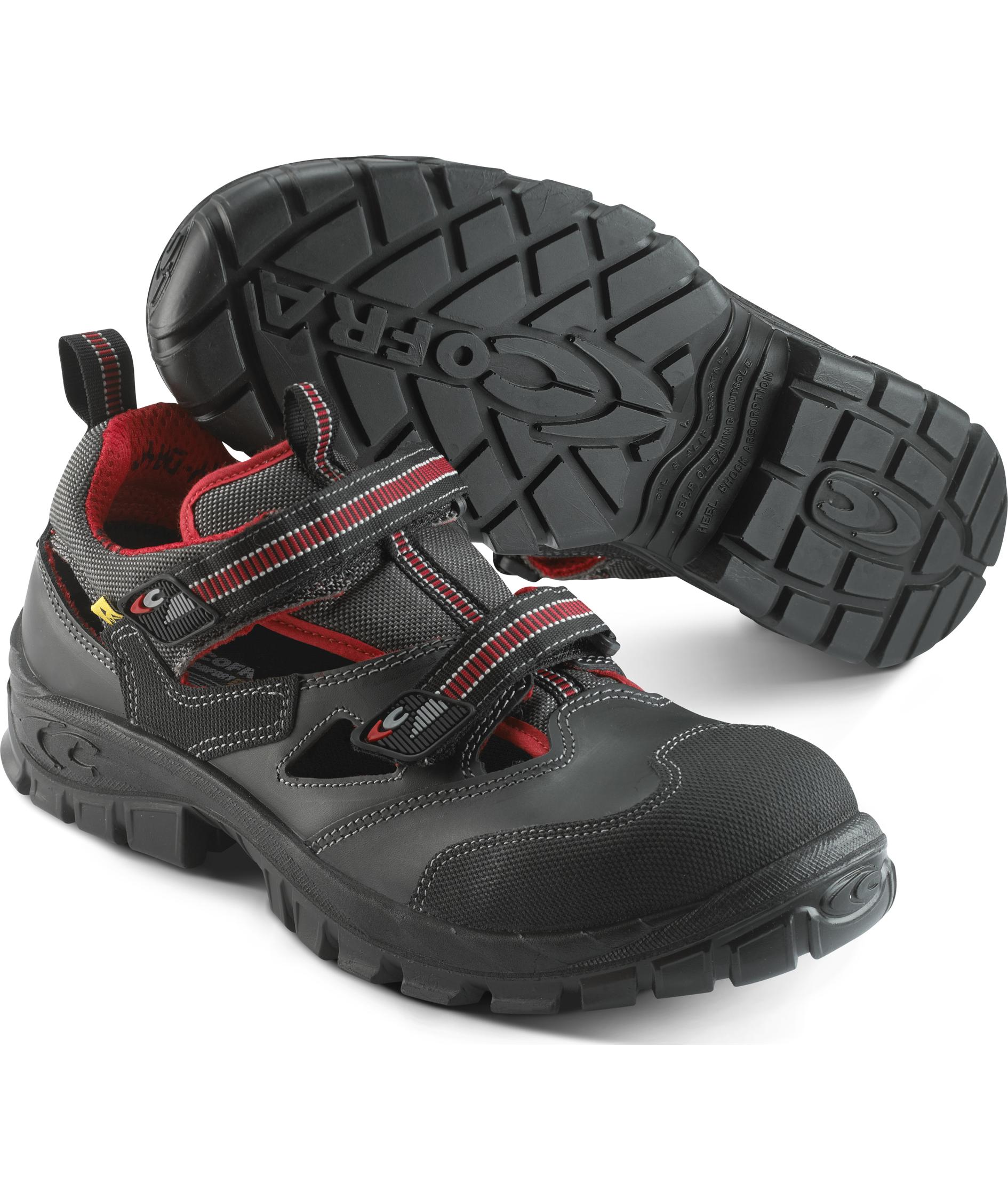 2:a sortering Cofra Guttorm skyddssandaler S1P, Svart