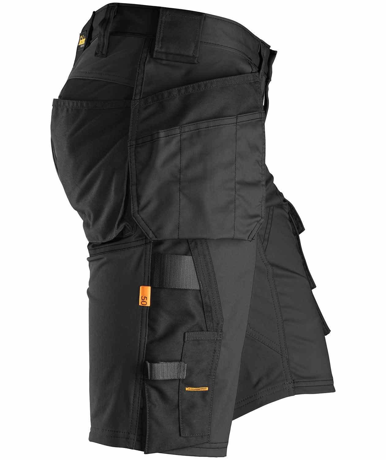 Snickers AllroundWork h&aring;ndv&aelig;rkershorts 6141, Sort, large image number 3