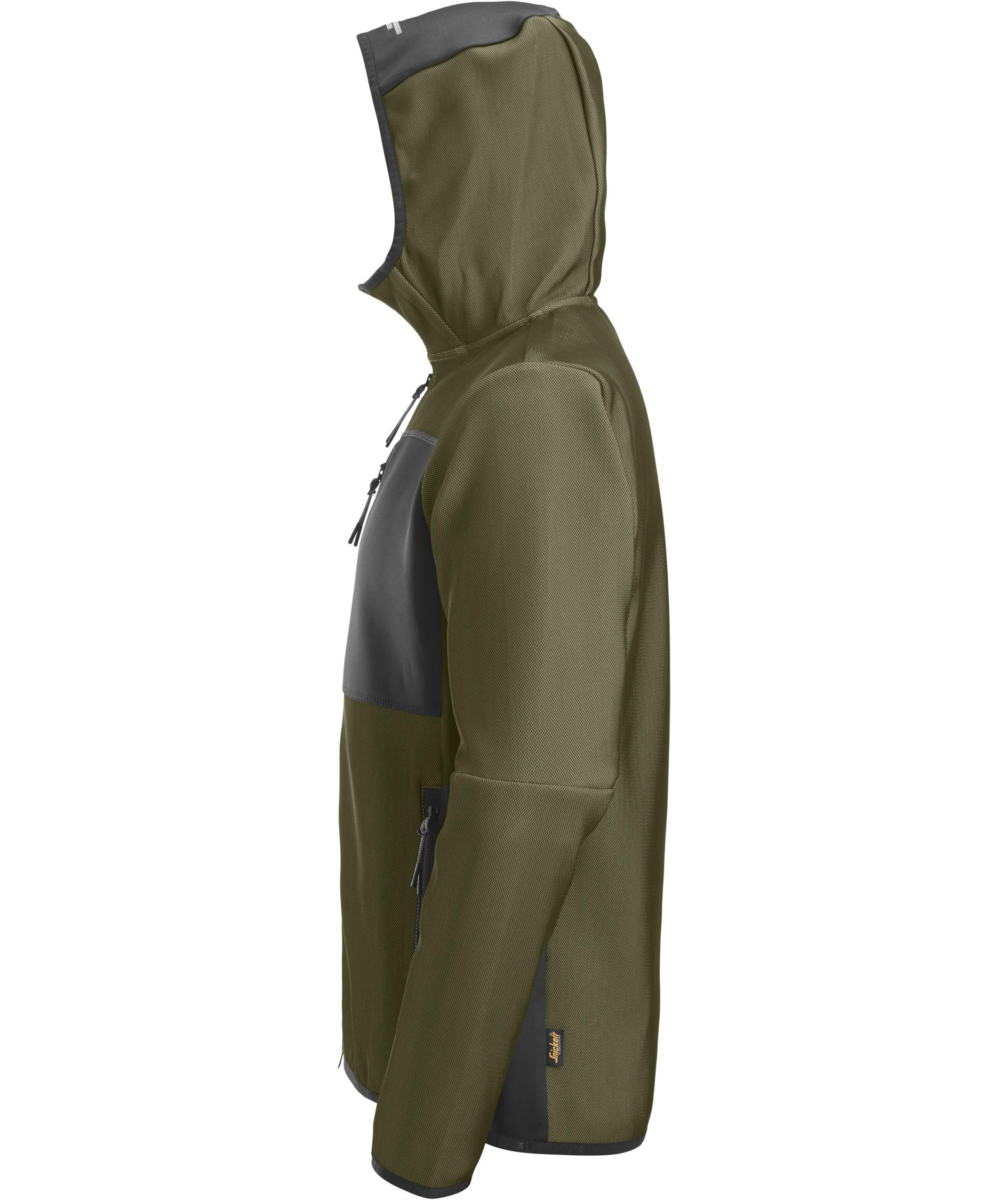 Snickers flexiWork hoodie 8044, Khaki Green/Black, large image number 3