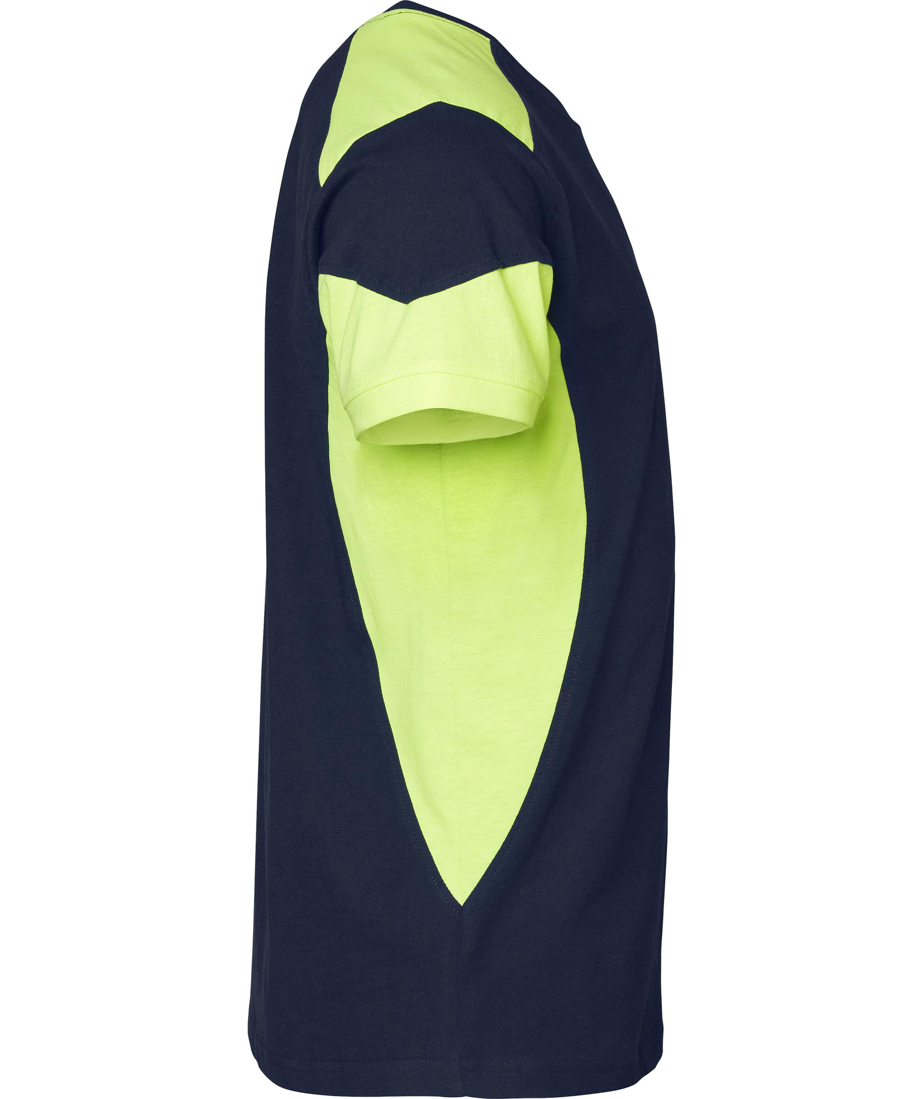 Top Swede T-shirt 210, Navy/Hi-Vis yellow, large image number 2