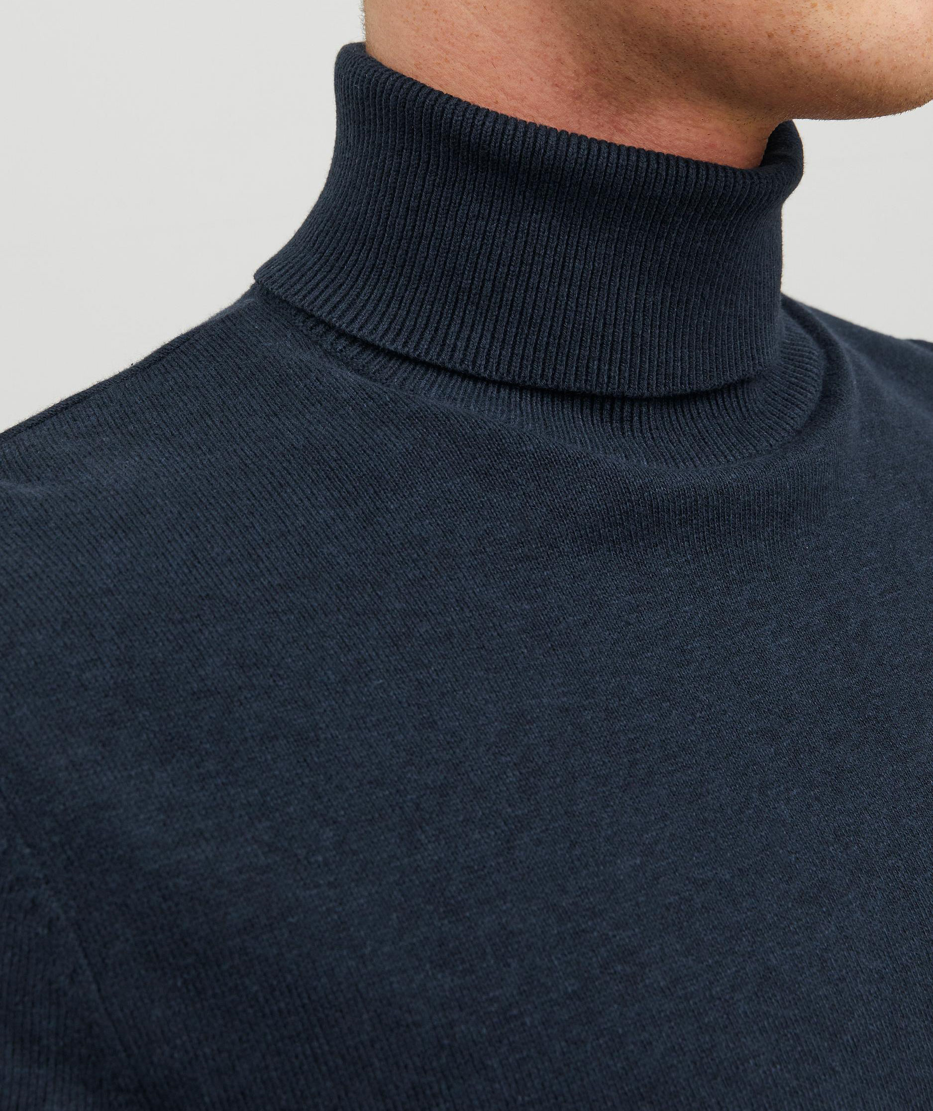 Jack & Jones JJEEMIL rullekrave striktr&oslash;je, Navy Blazer, large image number 6