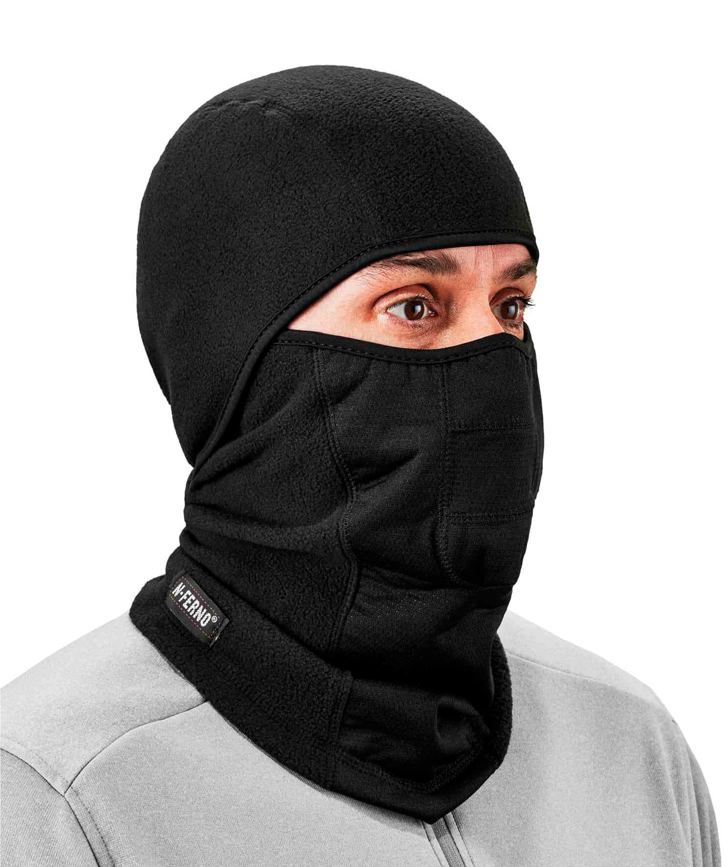Ergodyne 6823 Fleece balaclava, windproof, Black, Black, large image number 2