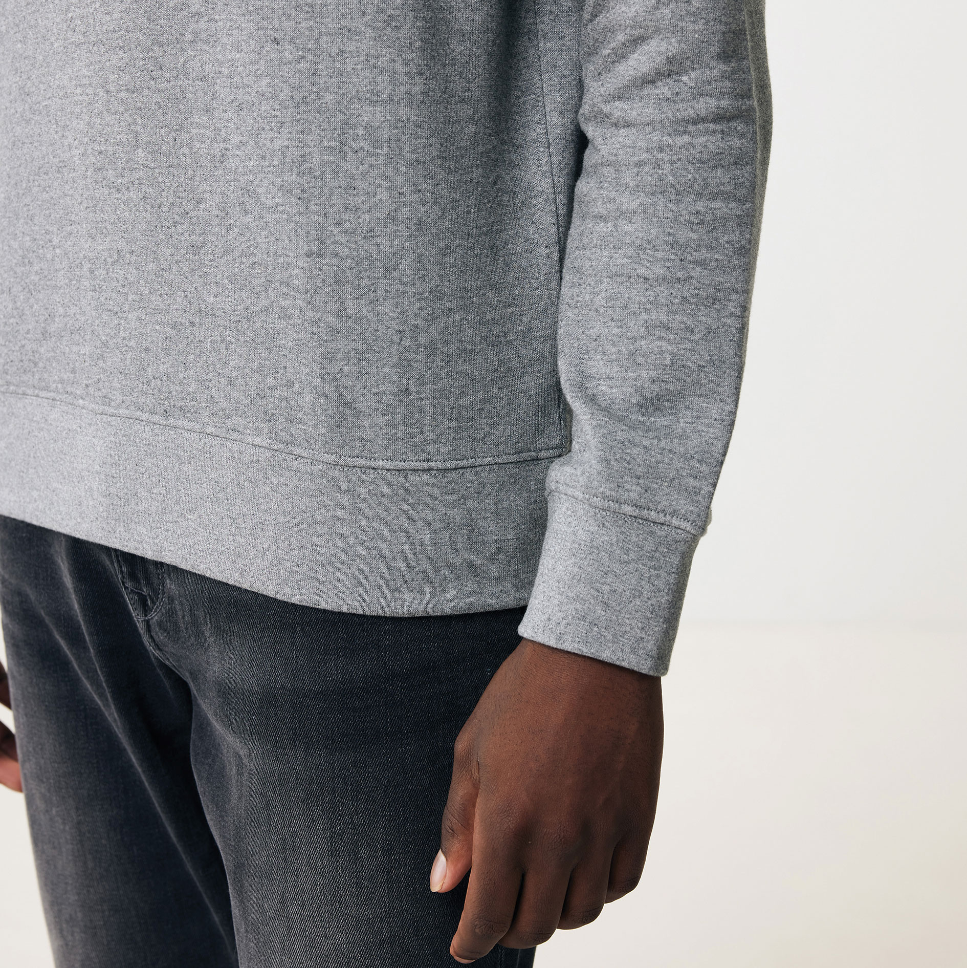 Iqoniq Etosha sweatshirt, Light Heather Anthracite, large image number 6