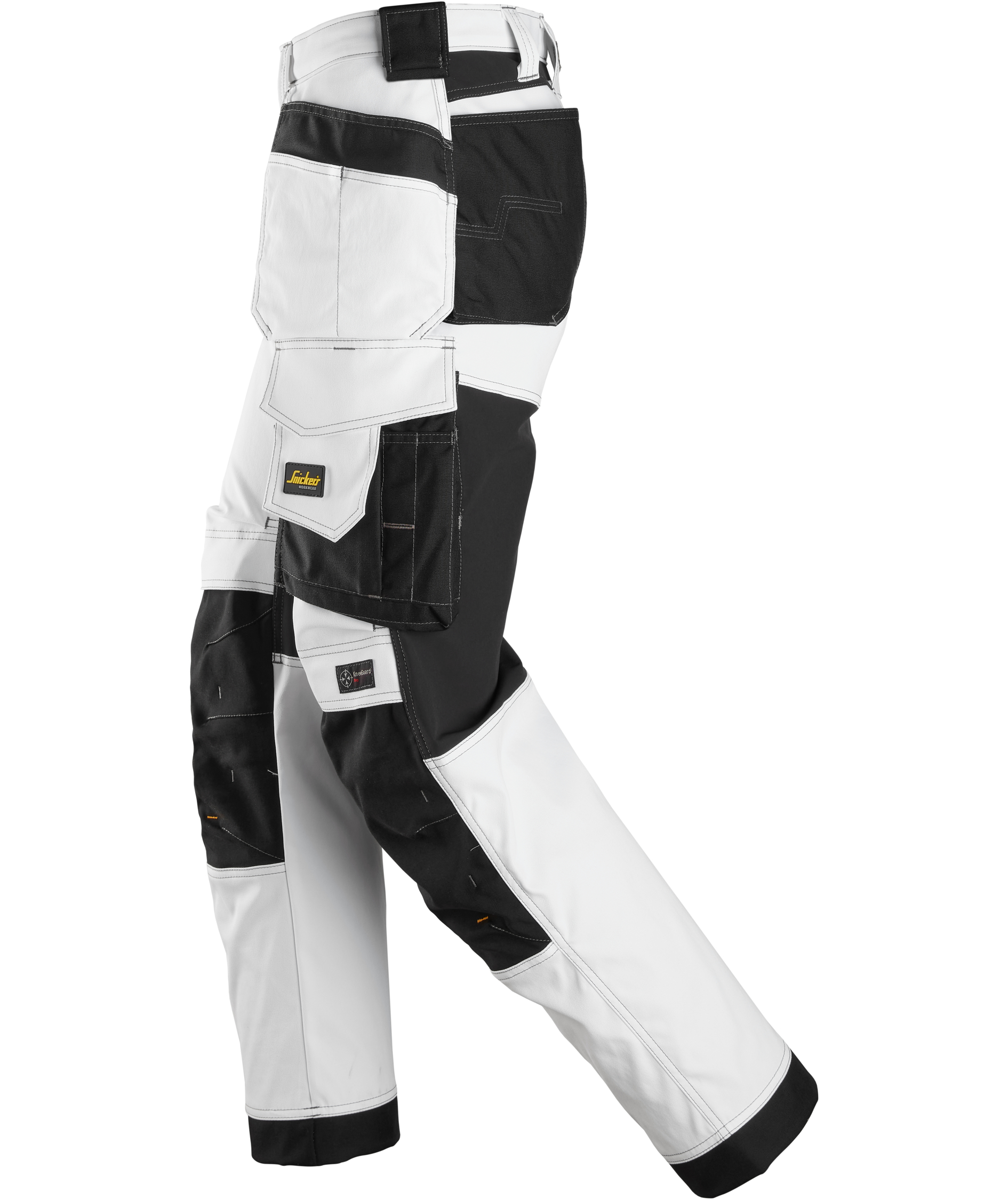 Snickers AllroundWork craftsman trousers 6251, White/black, large image number 3