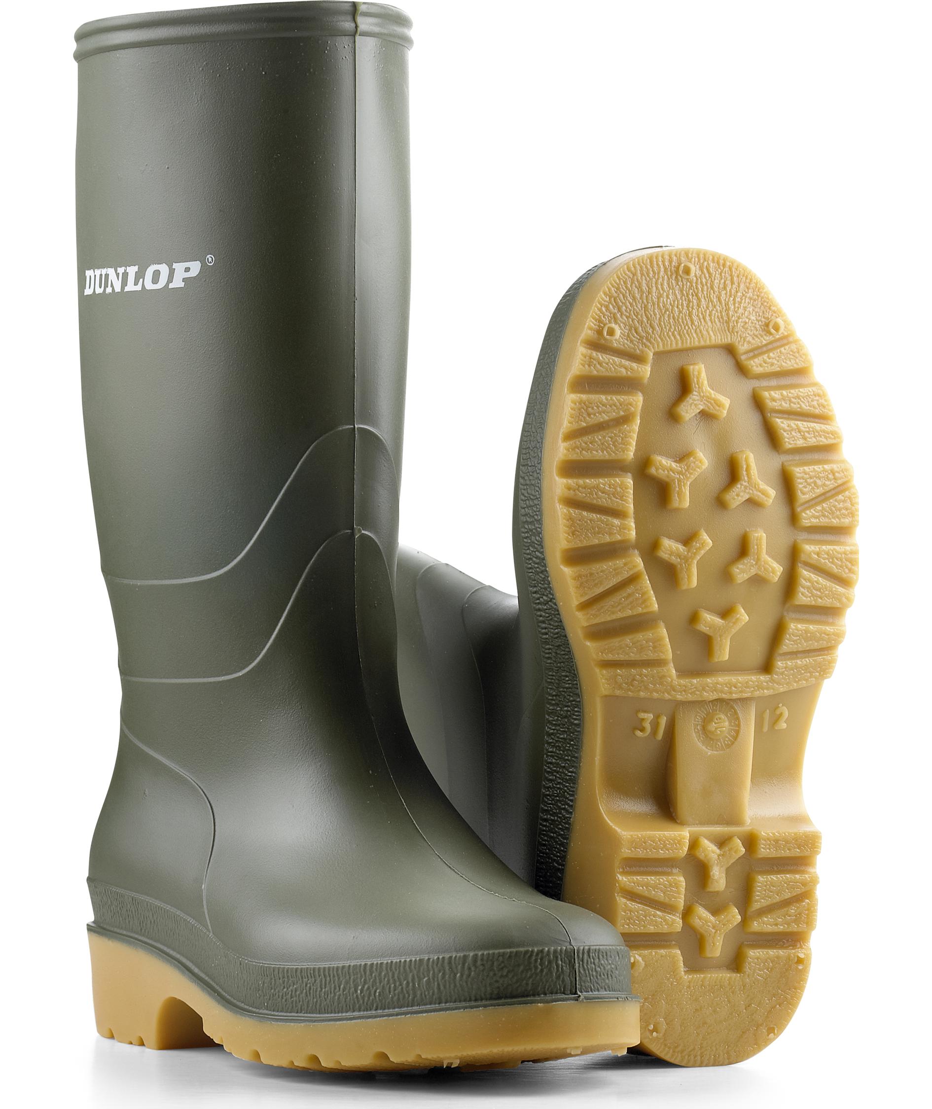 Dunlop Dull Gummistiefel f&uuml;r Kinder, Gr&uuml;n