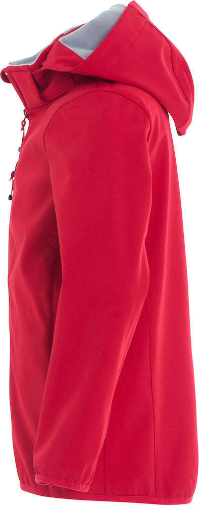 Clique Basis Softshell junior jacket, Red, large image number 2