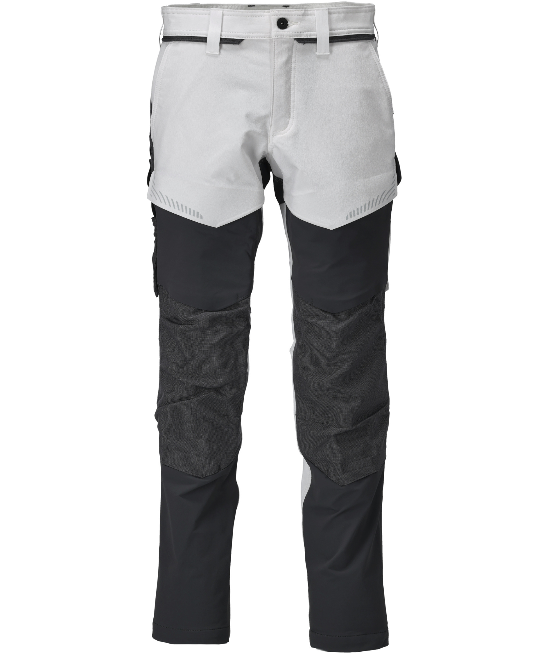 Mascot Customized arbejdsbukser full stretch, Hvid/Stengr&aring;, Hvid/Stengr&aring;, swatch