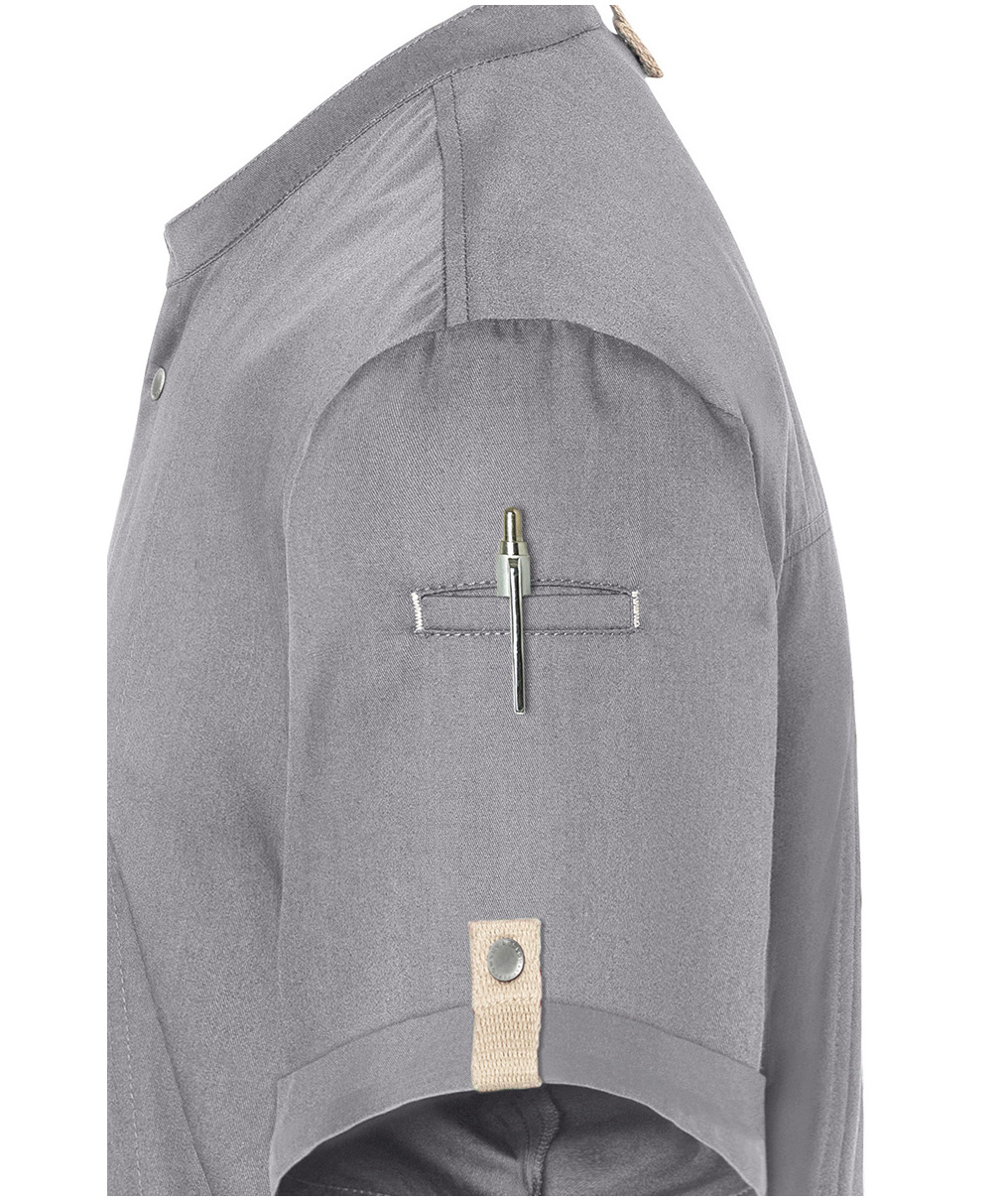 Karlowsky Green-generation kort&auml;rmad kockjacka, Platinum grey, large image number 7