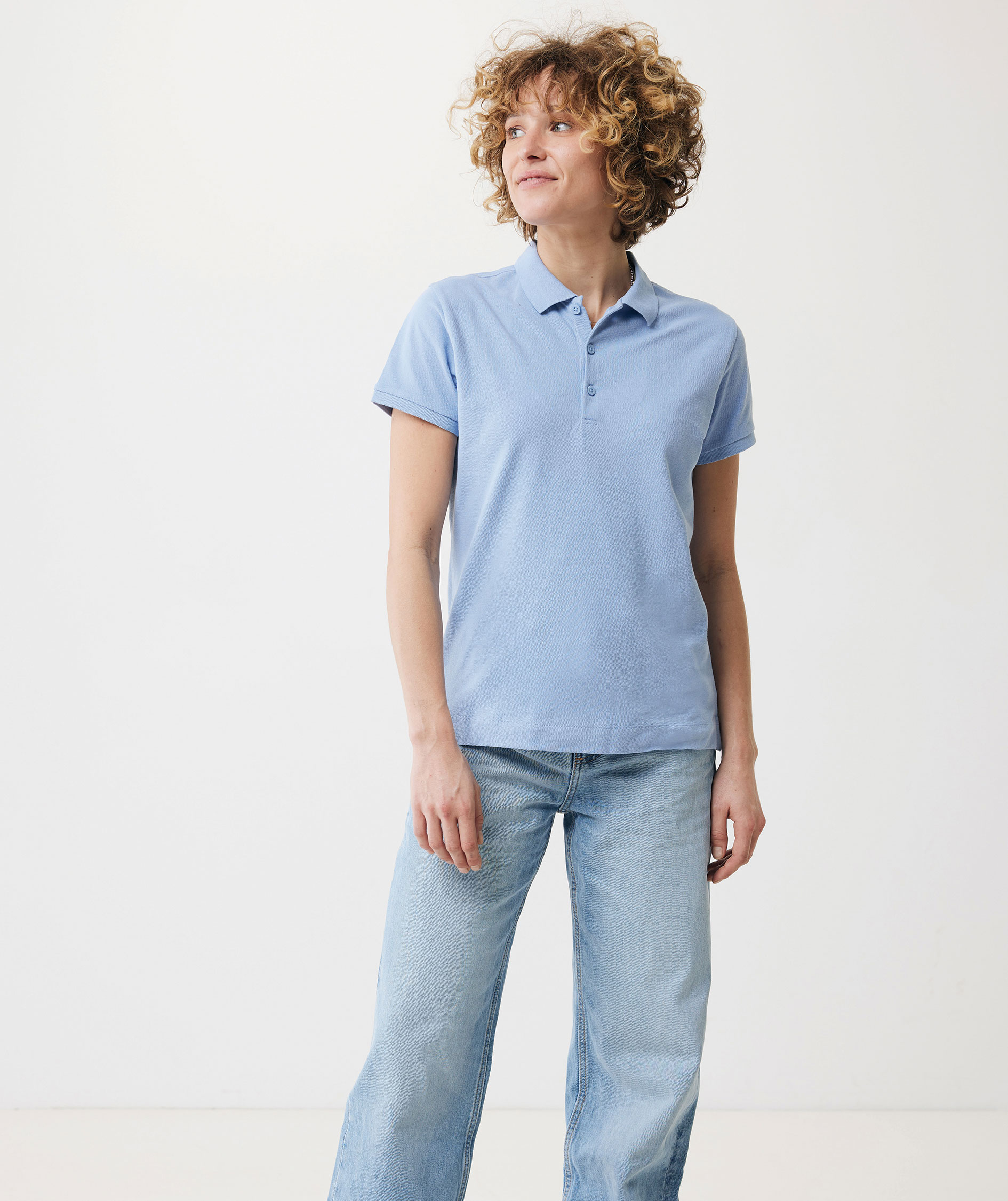 Iqoniq Yosemite Damen Poloshirt, Sky Blue, large image number 11