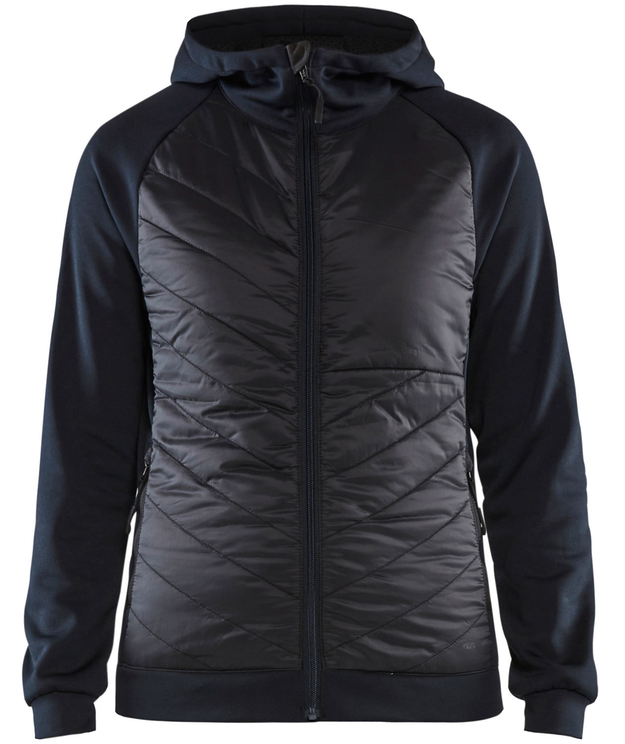 Bl&aring;kl&auml;der women's hybrid hoodie, Dark Marine/Black, Dark Marine/Black, swatch