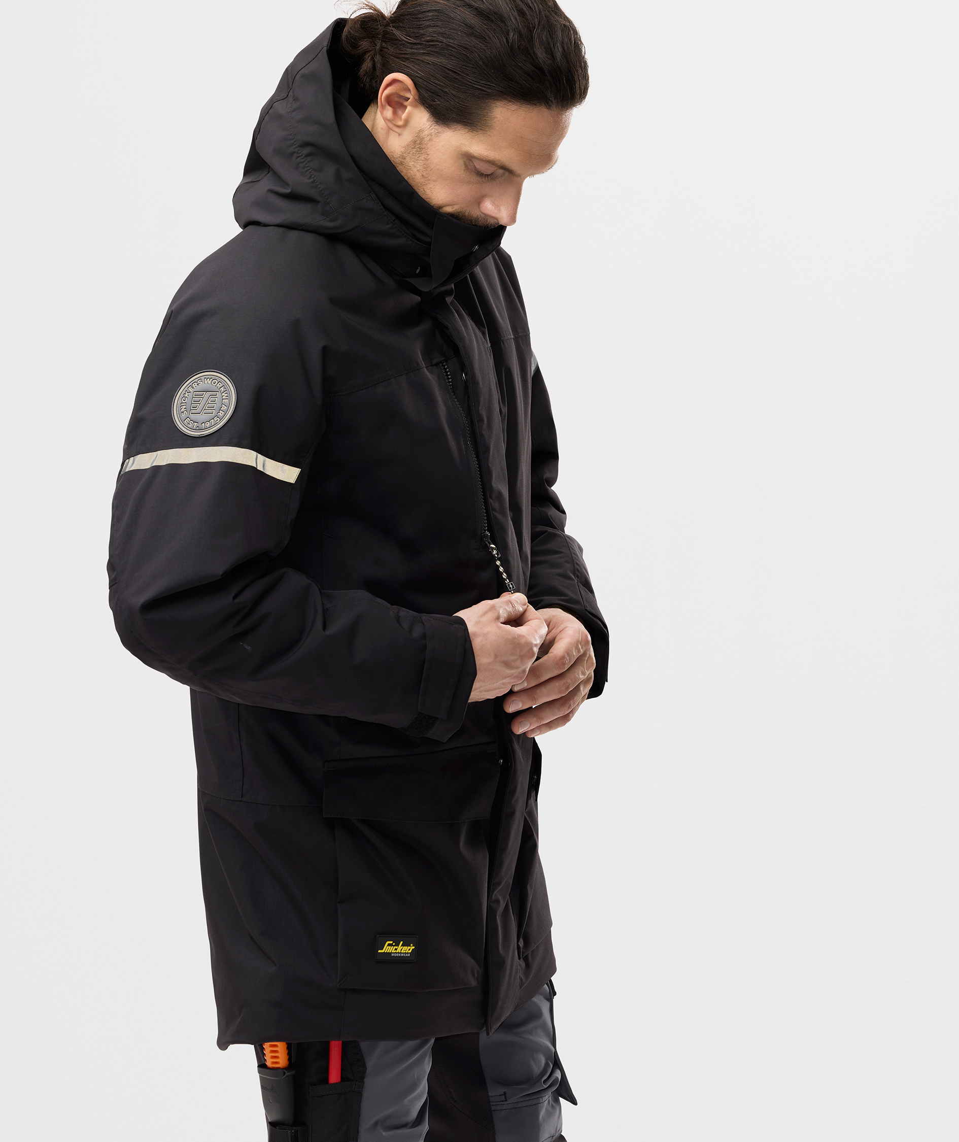 Snickers AllroundWork parkas 1801, Black, large image number 5