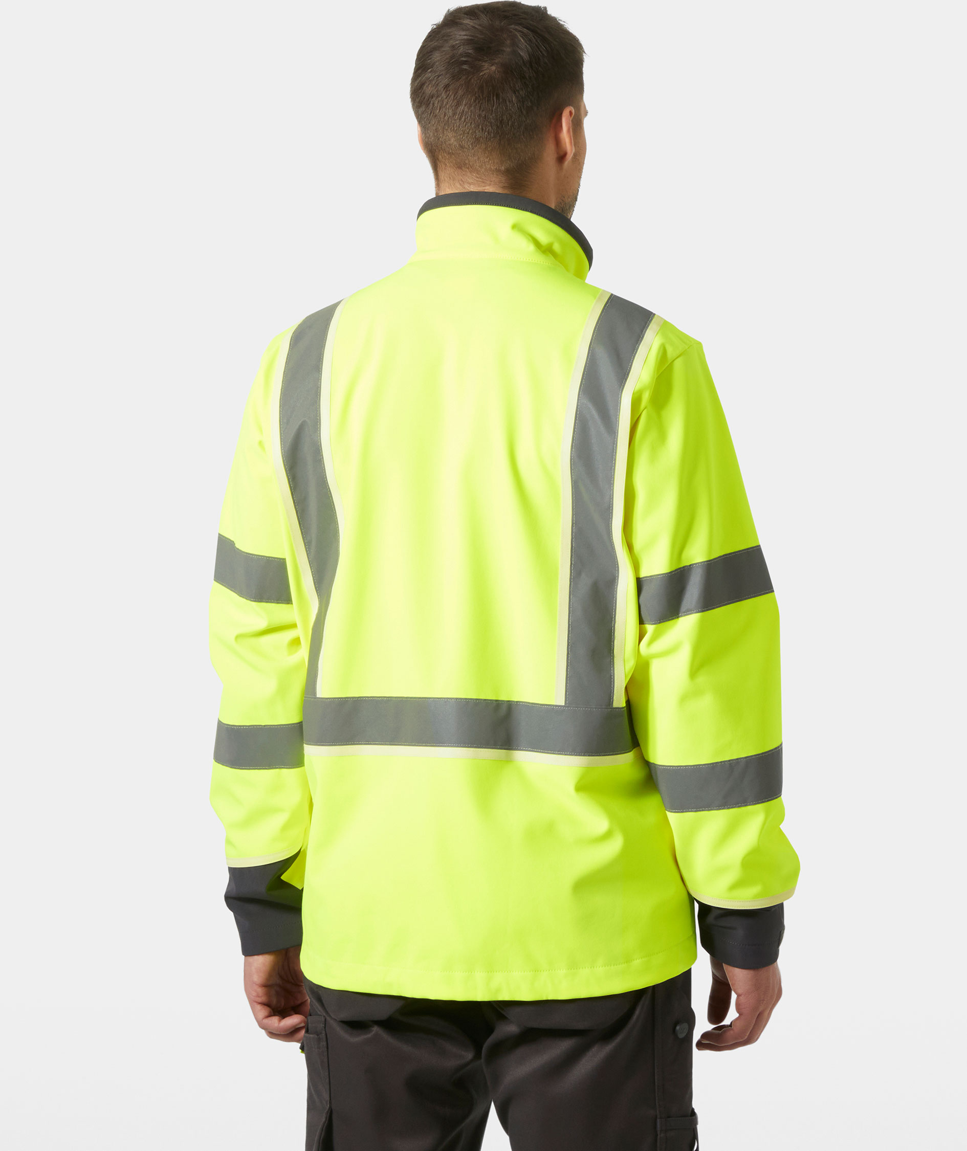 Helly Hansen UC-ME softshelljakke, Hi-vis Gul/Ebony, large image number 4