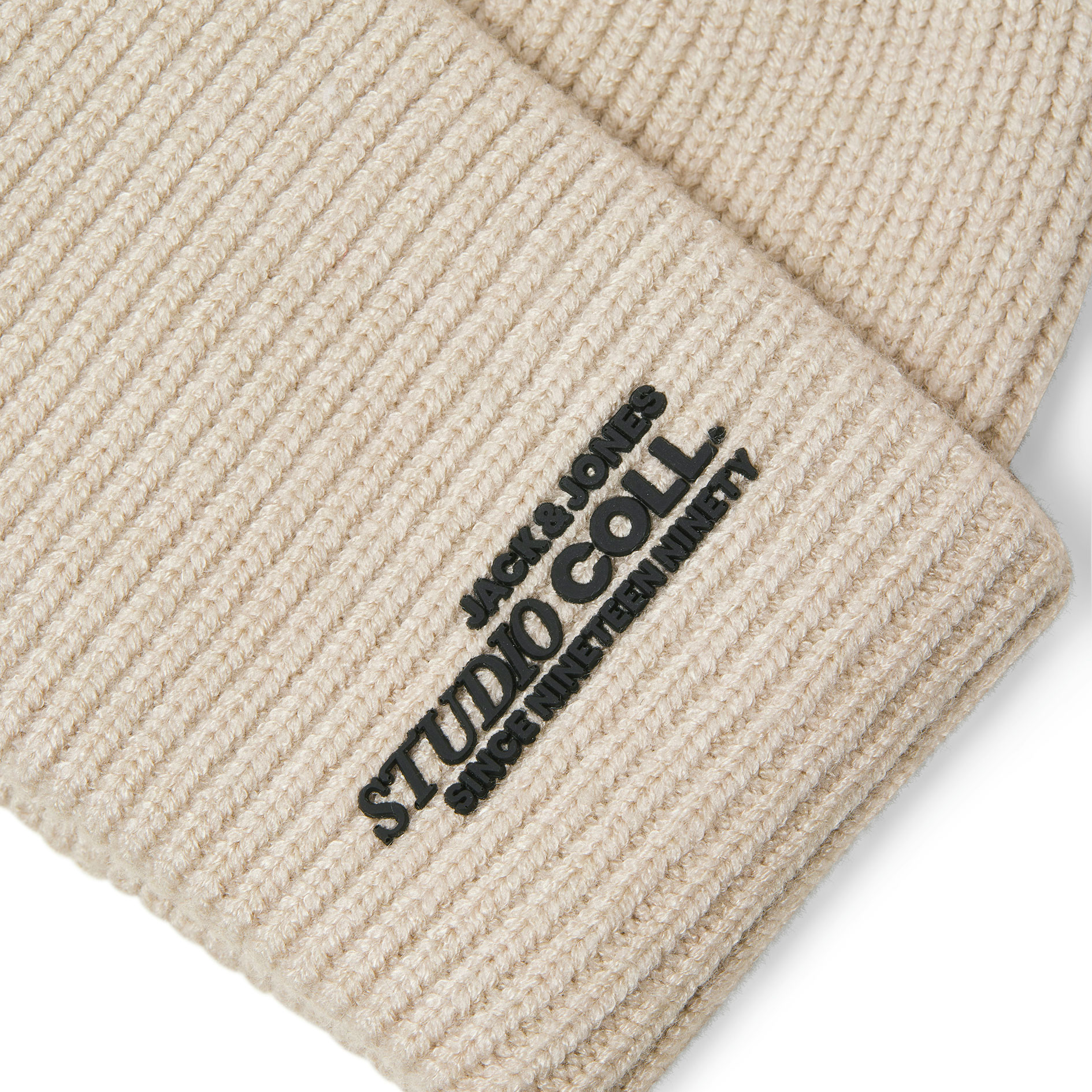 Jack & Jones JACCOLL knitted beanie, Moonbeam, Moonbeam, large image number 2