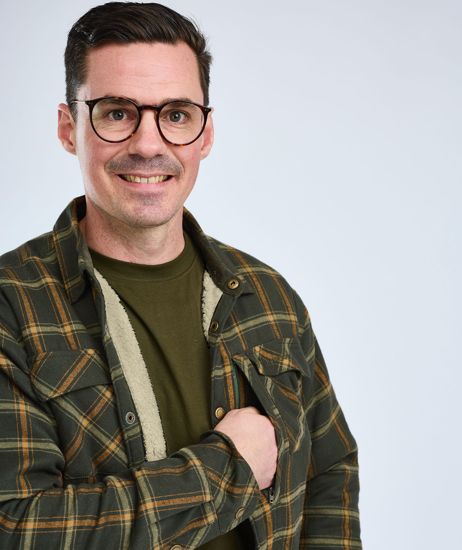 Pinewood Pile overshirt, Dark Green/Bronze, large image number 4