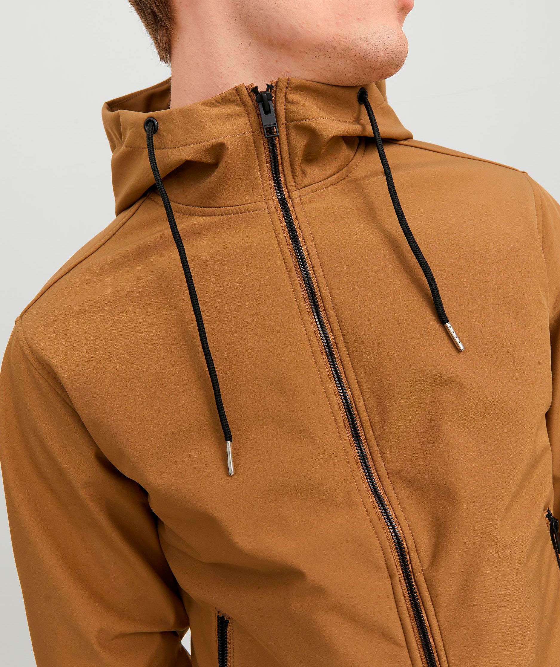 Jack & Jones JJEBASIC softshell jacket, Otter, large image number 4