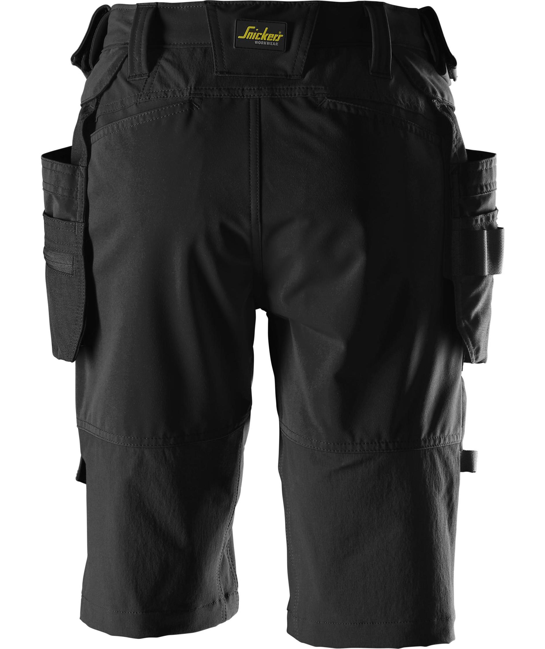Snickers AllroundWork hantverksshorts 6117 full stretch dam, Svart