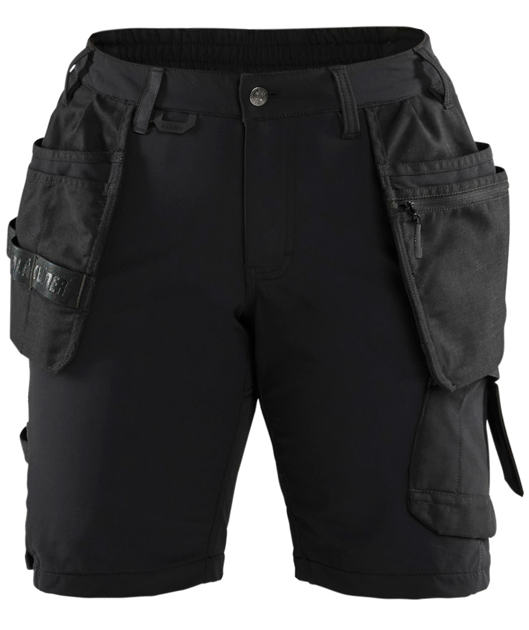 Bl&aring;kl&auml;der dame h&aring;ndv&aelig;rkershorts, Sort/M&oslash;rkegr&aring;