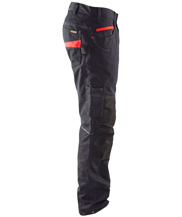 Bl&aring;kl&auml;der Unite work trousers, Black/Red, large image number 3