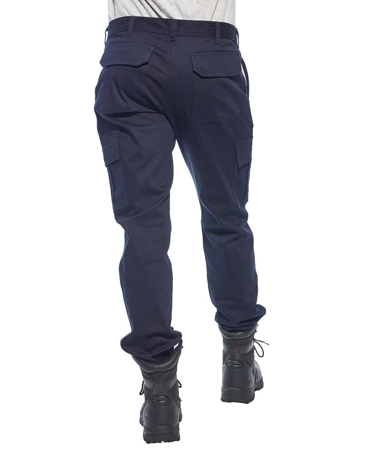Portwest stretch slimfit service trousers, Dark Marine Blue, large image number 3